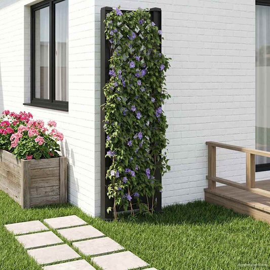Trellis tüskével Antracitszürke 43 x 6 x 165 cm PP