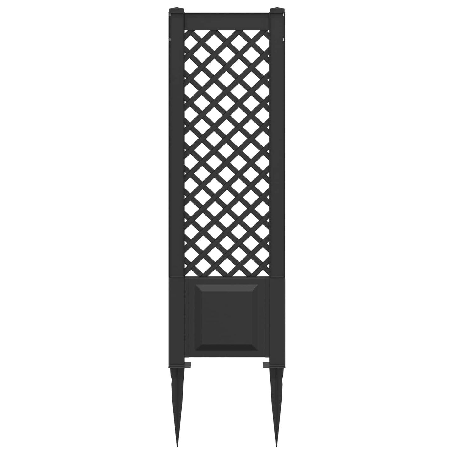 Trellis tüskével Antracitszürke 43 x 6 x 165 cm PP