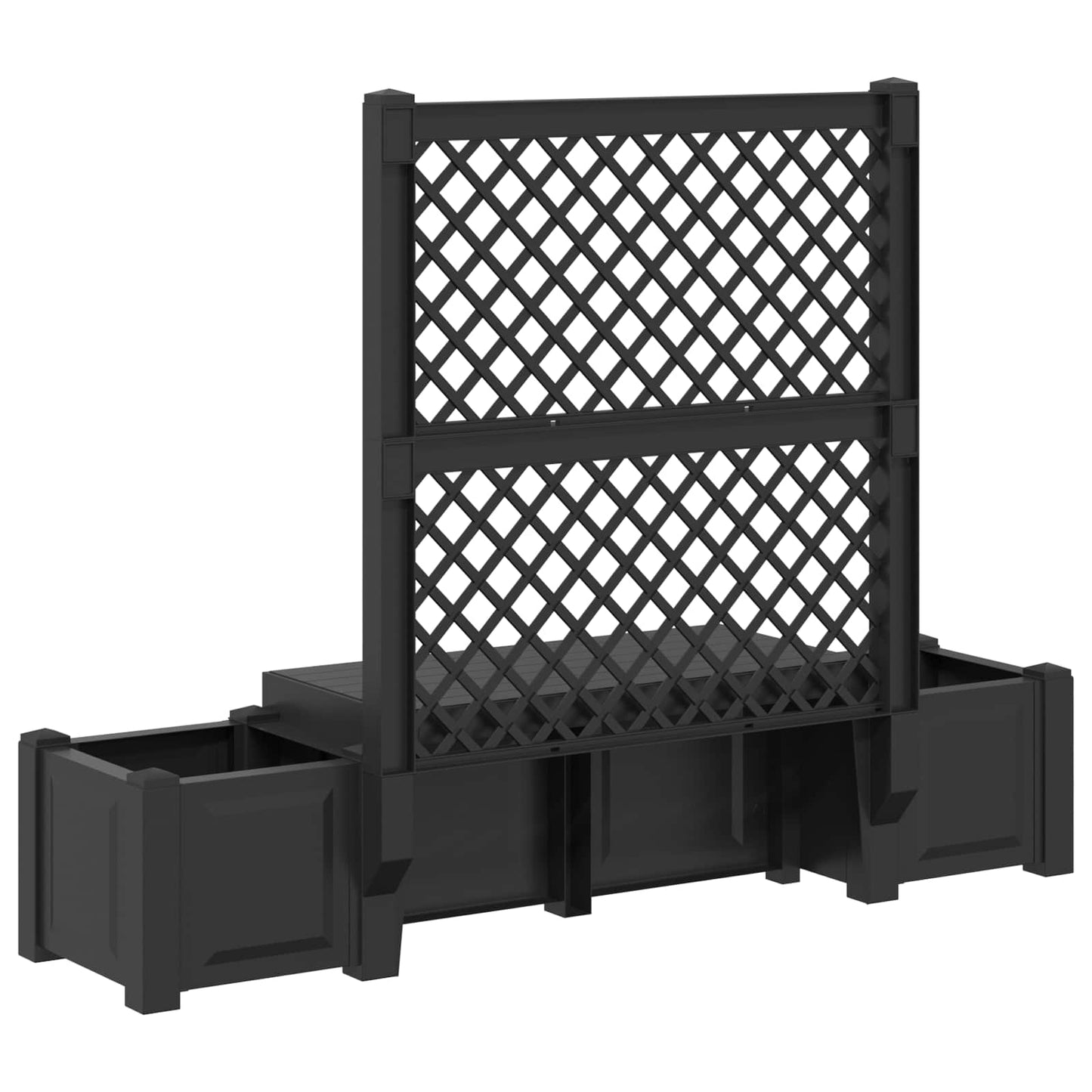 Kerti Pad Kopenhágában Antracitszürke 173 x 49 x 135,5 cm PP