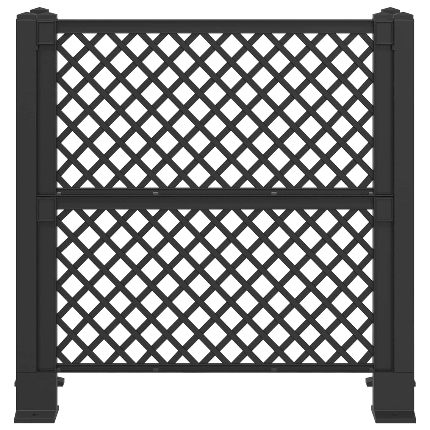 Kukás Rács Antracitszürke 123 x 47 x 114 cm PP