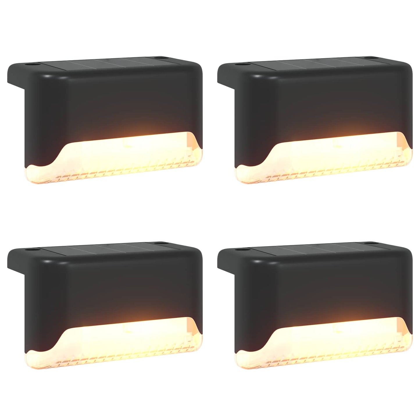 Kültéri napelemes lámpák talppal 4 pcs Meleg fehér 4,5 cm