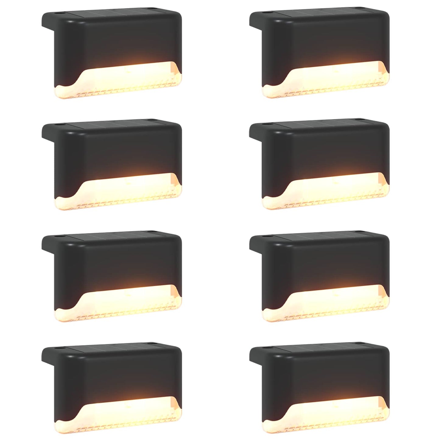 Kültéri napelemes lámpák talppal 8 pcs Meleg fehér 4,5 cm