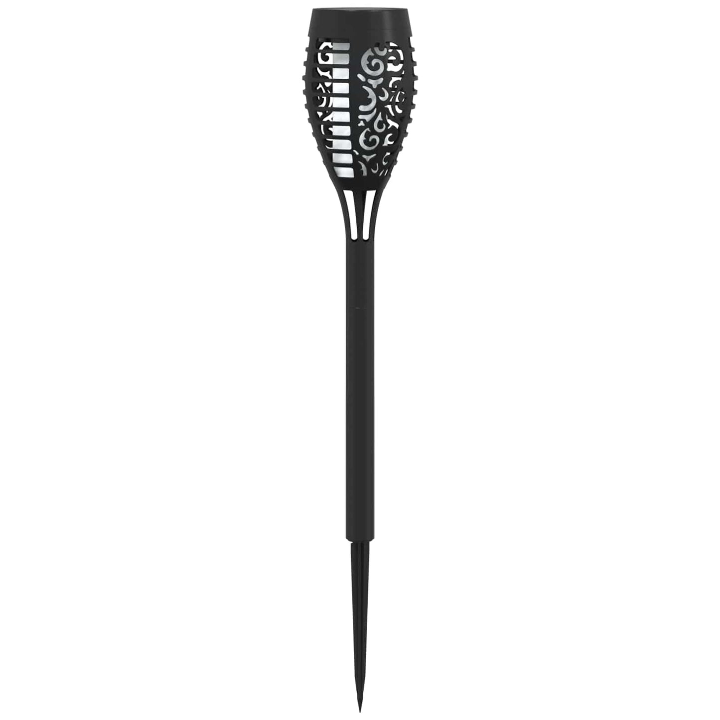 Kültéri napelemes lámpák talppal 12 pcs Meleg fehér 47,5 cm ABS