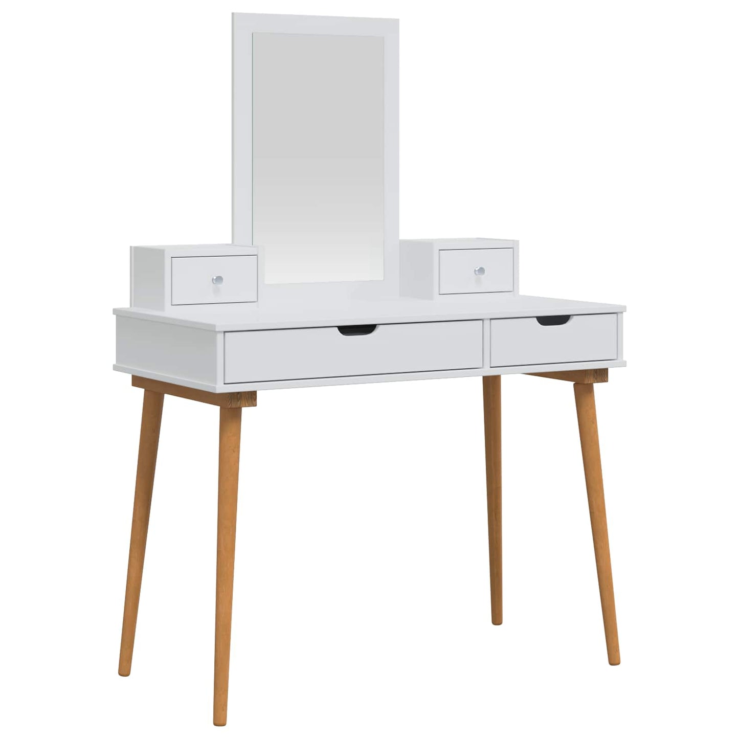 Sminkasztal Készlet FAUSKE 4 pcs Fehér 100 x 50 x 143 cm