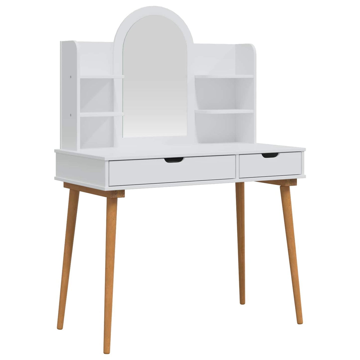 Sminkasztal Készlet FAUSKE 4 pcs Fehér 100 x 50 x 143 cm