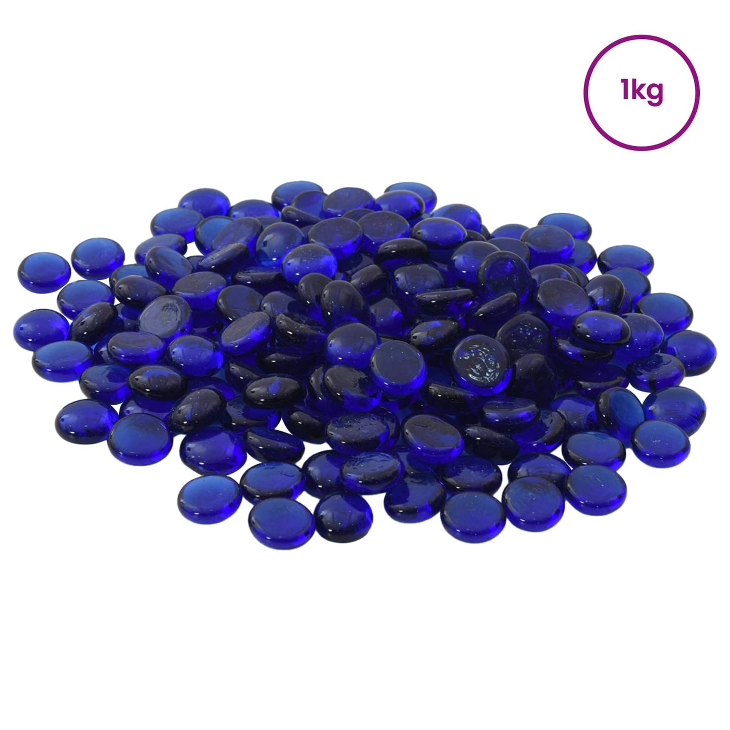 Üveg nugget 17-19 mm Kobalt kék Üveg