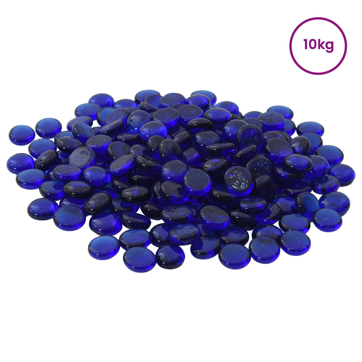 Üveg nugget 17-19 mm Kobalt kék Üveg