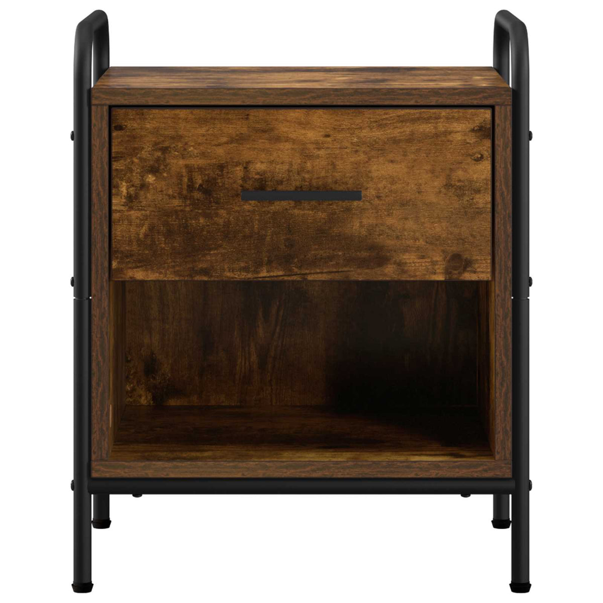 Éjjeliszekrény 2 db Füstös Tölgy 40 x 30 x 50 cm Szerelt Fa