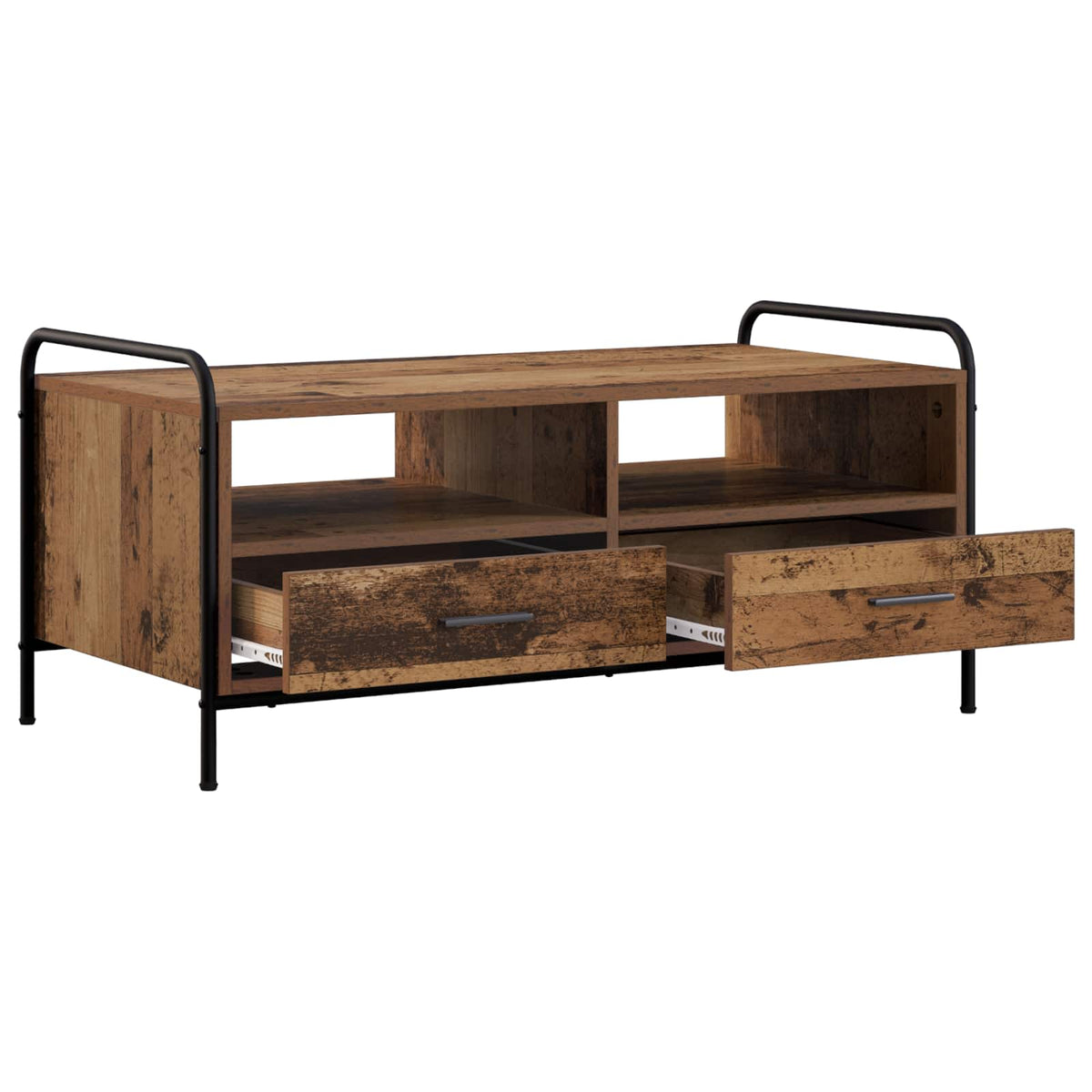 Dohányzóasztal Antik Fa 99,5 x 49 x 46 cm Szerelt Fa