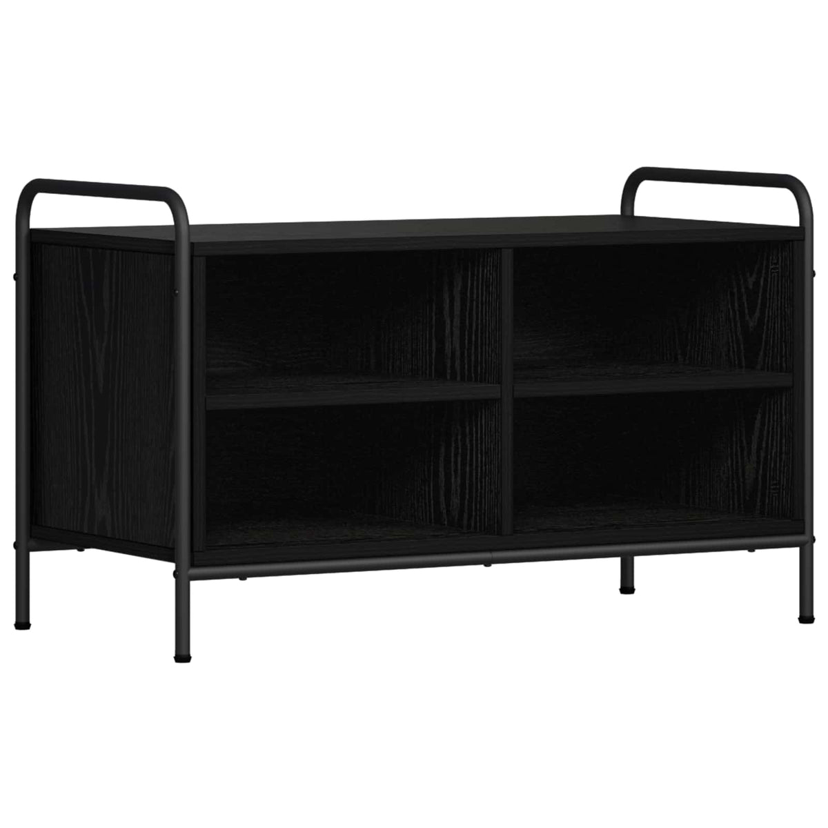 TV szekrény 140 x 39,5 x 50 cm Fekete Tölgy Szerelt Fa