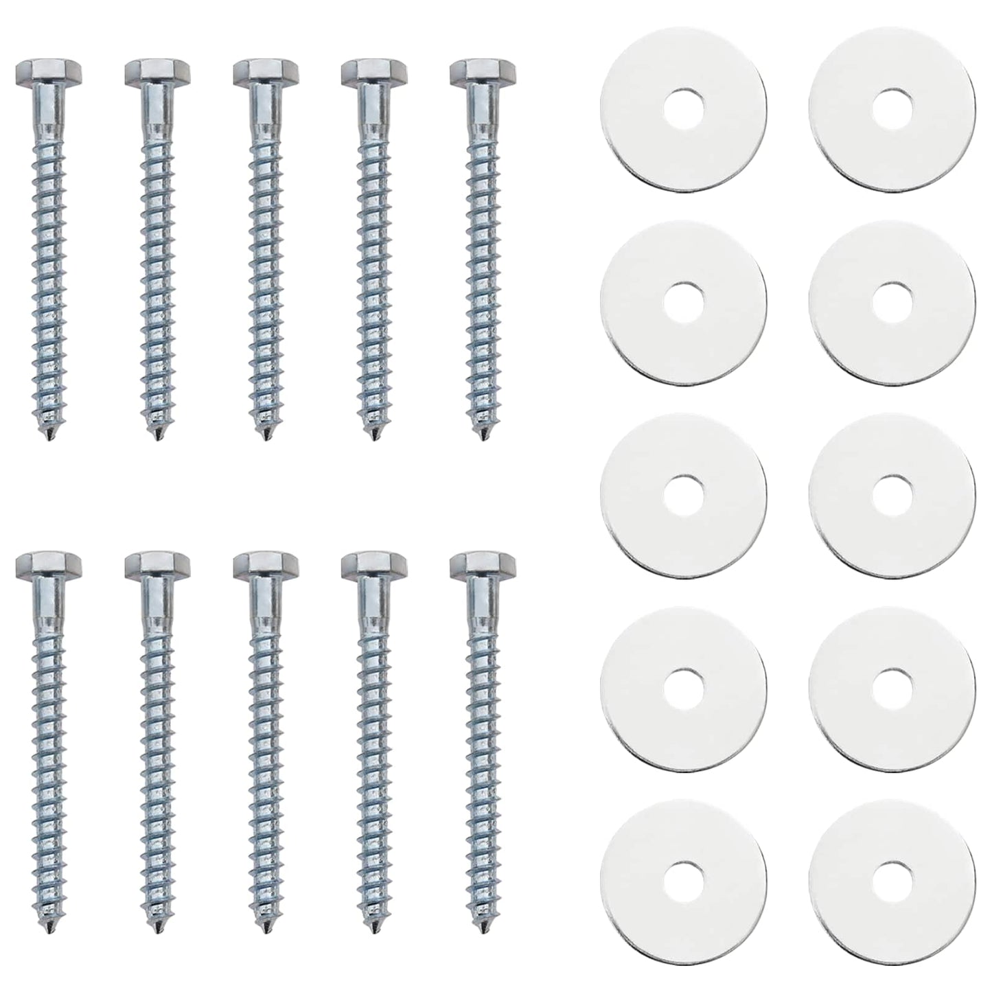 Földi horgony 10 pcs Ezüst Ø10 x 60 cm Galvanizált fém