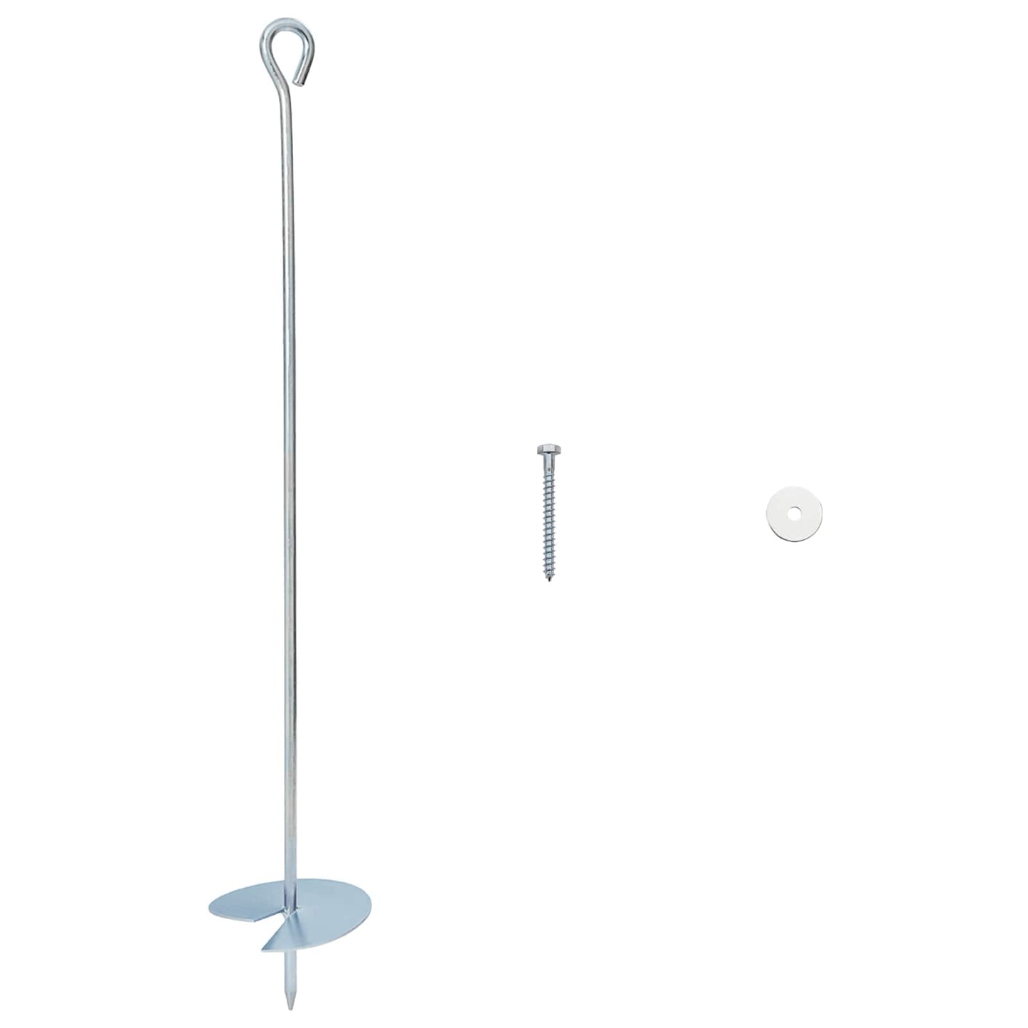 Földi horgony 10 pcs Ezüst Ø10 x 60 cm Galvanizált fém