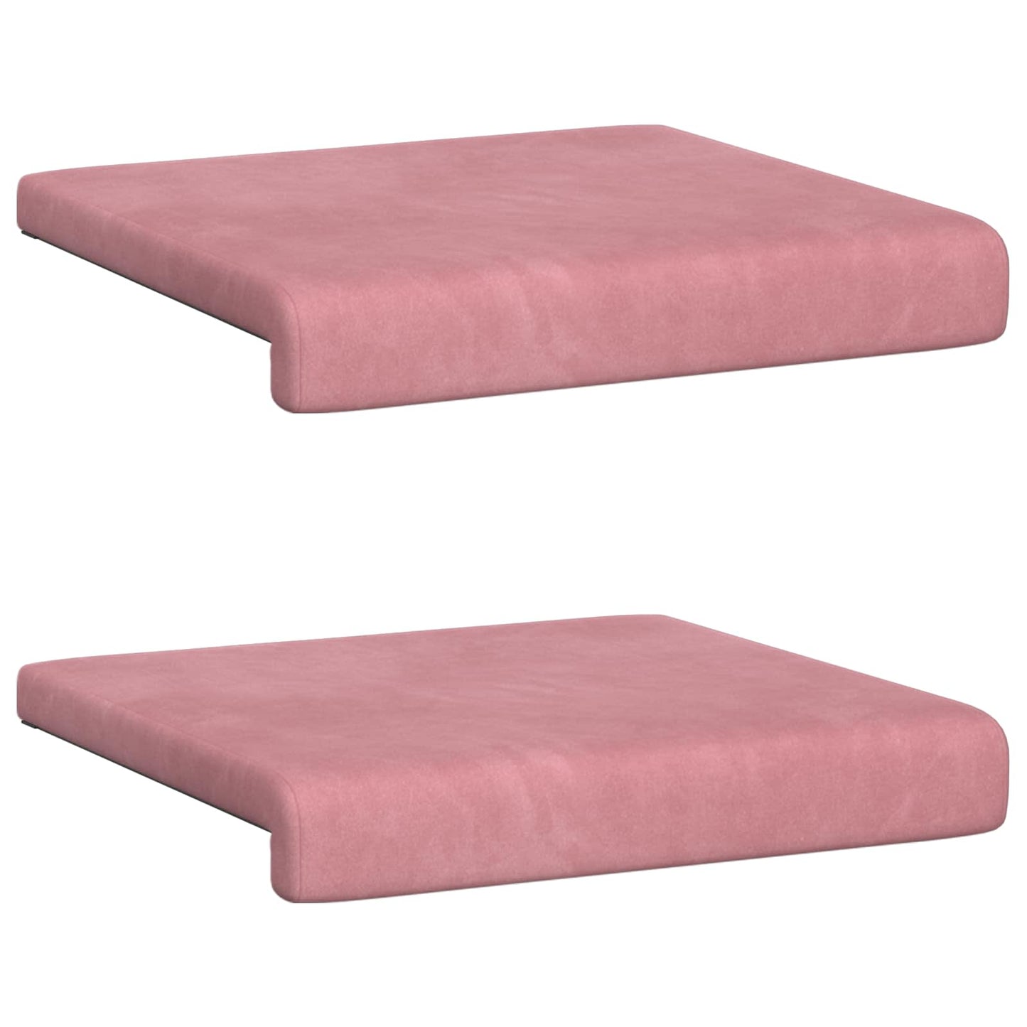 Padpárna 2 db Bársony Rózsaszín Méret: 35 cm mély
