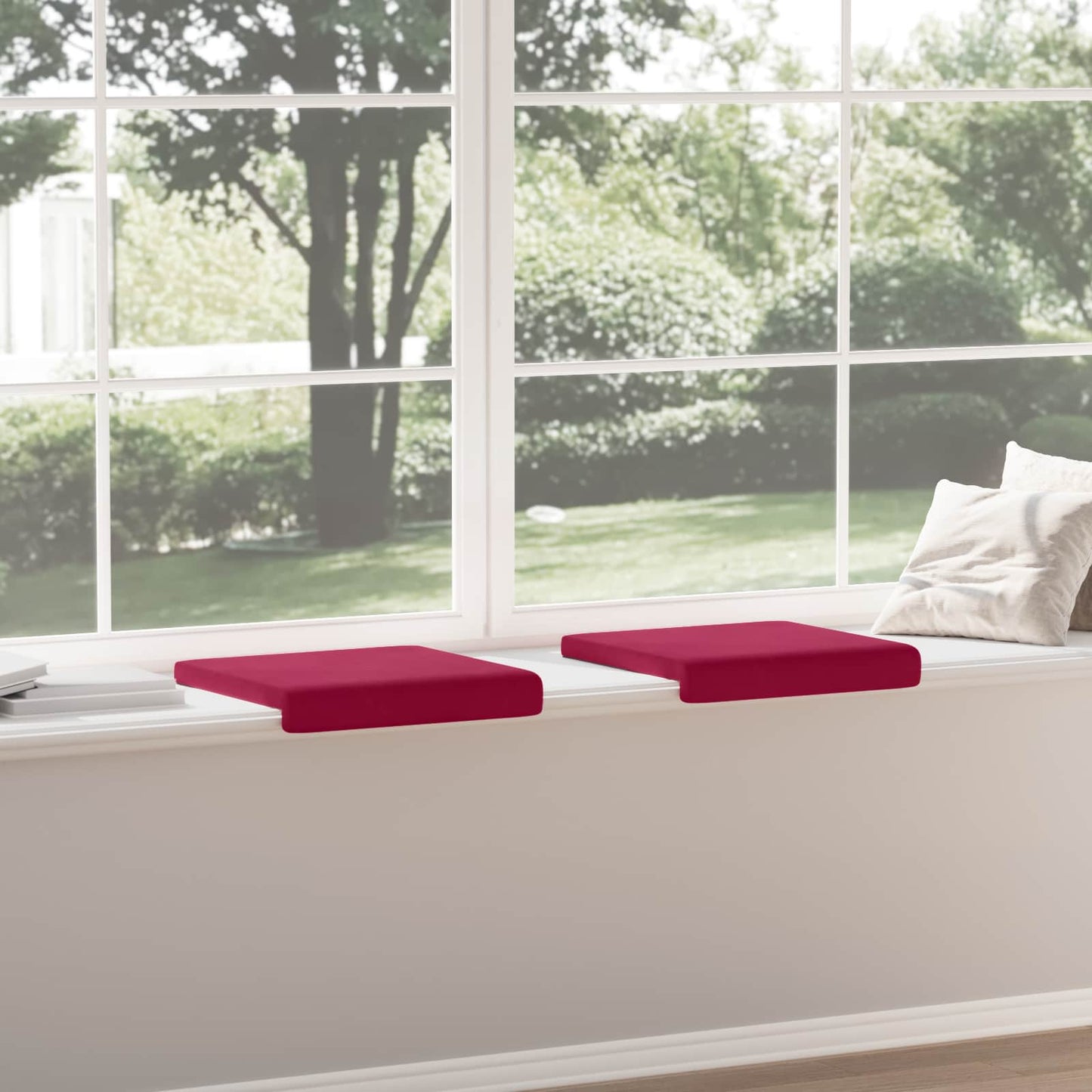 Padpárna 2 db Bársony Bordó Méret: 35 cm mély