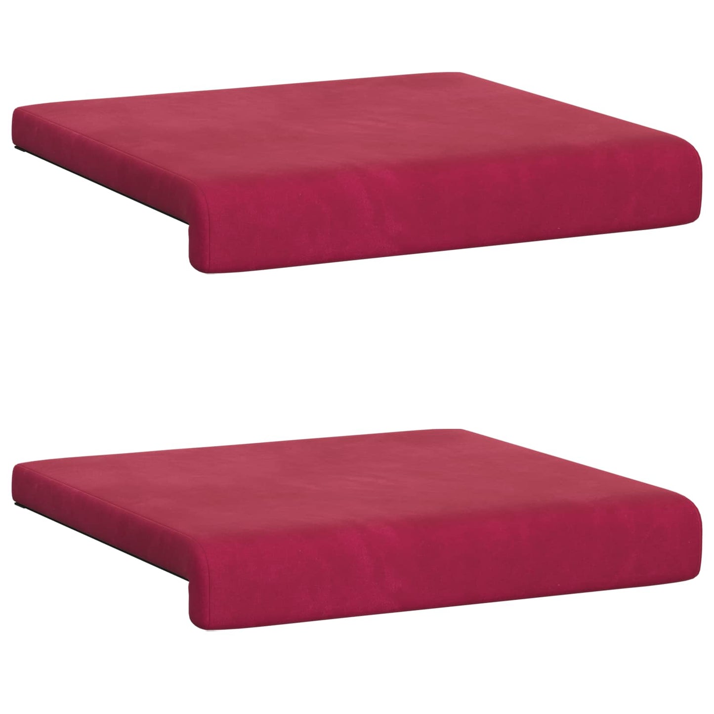 Padpárna 2 db Bársony Bordó Méret: 35 cm mély