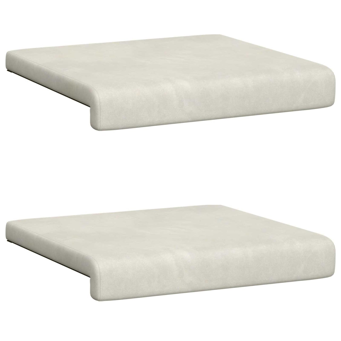 Padpárna 2 db Bársony Krémszínű Méret: 35 cm mély