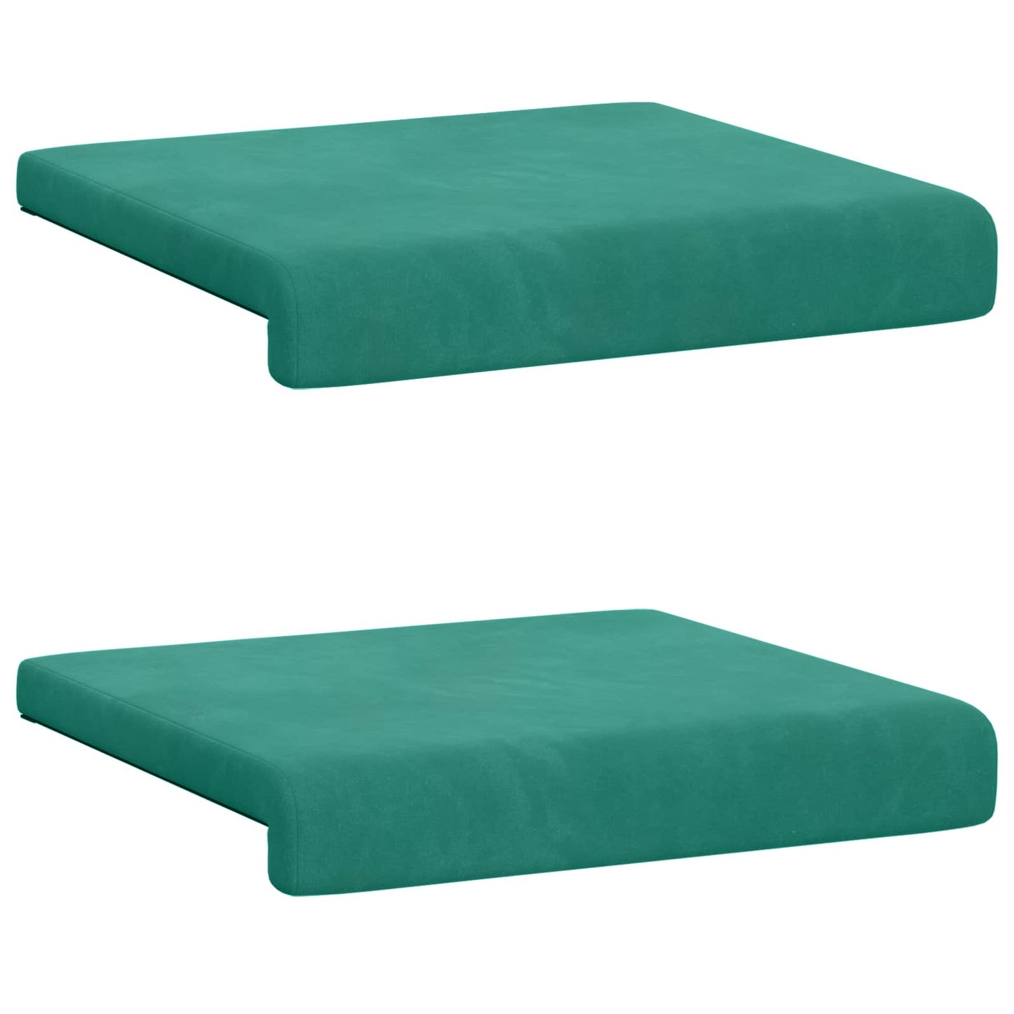 Padpárna 2 db Bársony Türkiz Méret: 35 cm mély