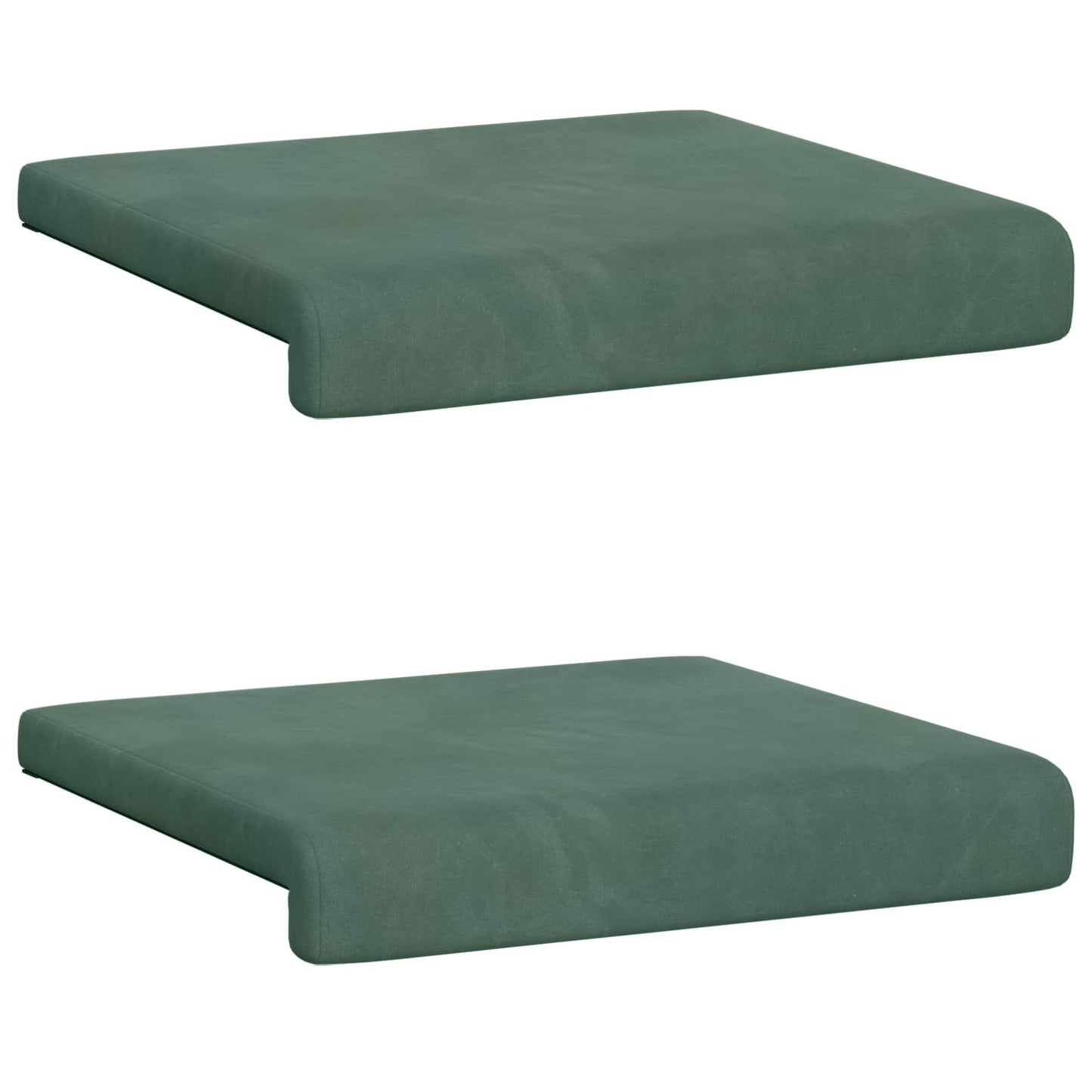 Padpárna 2 db Bársony Tengeri Zöld Méret: 35 cm mély