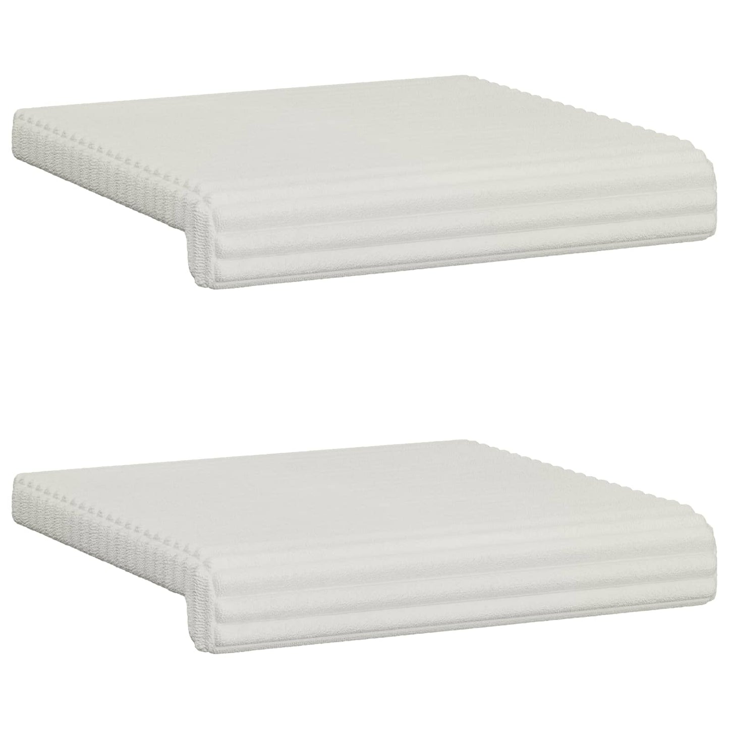 Padpárna 2 db Plüss kordbársony Krémszínű Méret: 35 cm mély