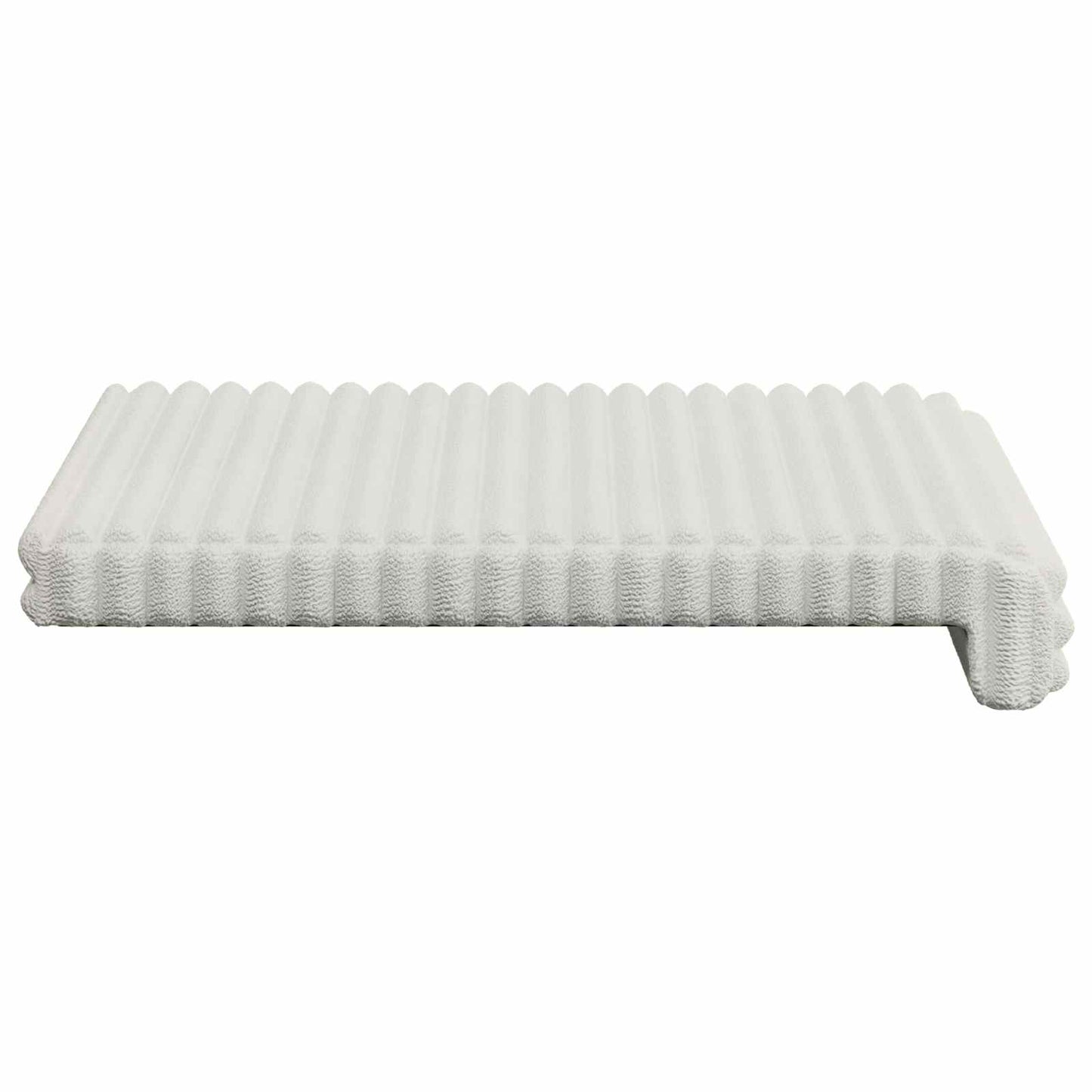 Padpárna 2 db Plüss kordbársony Krémszínű Méret: 35 cm mély