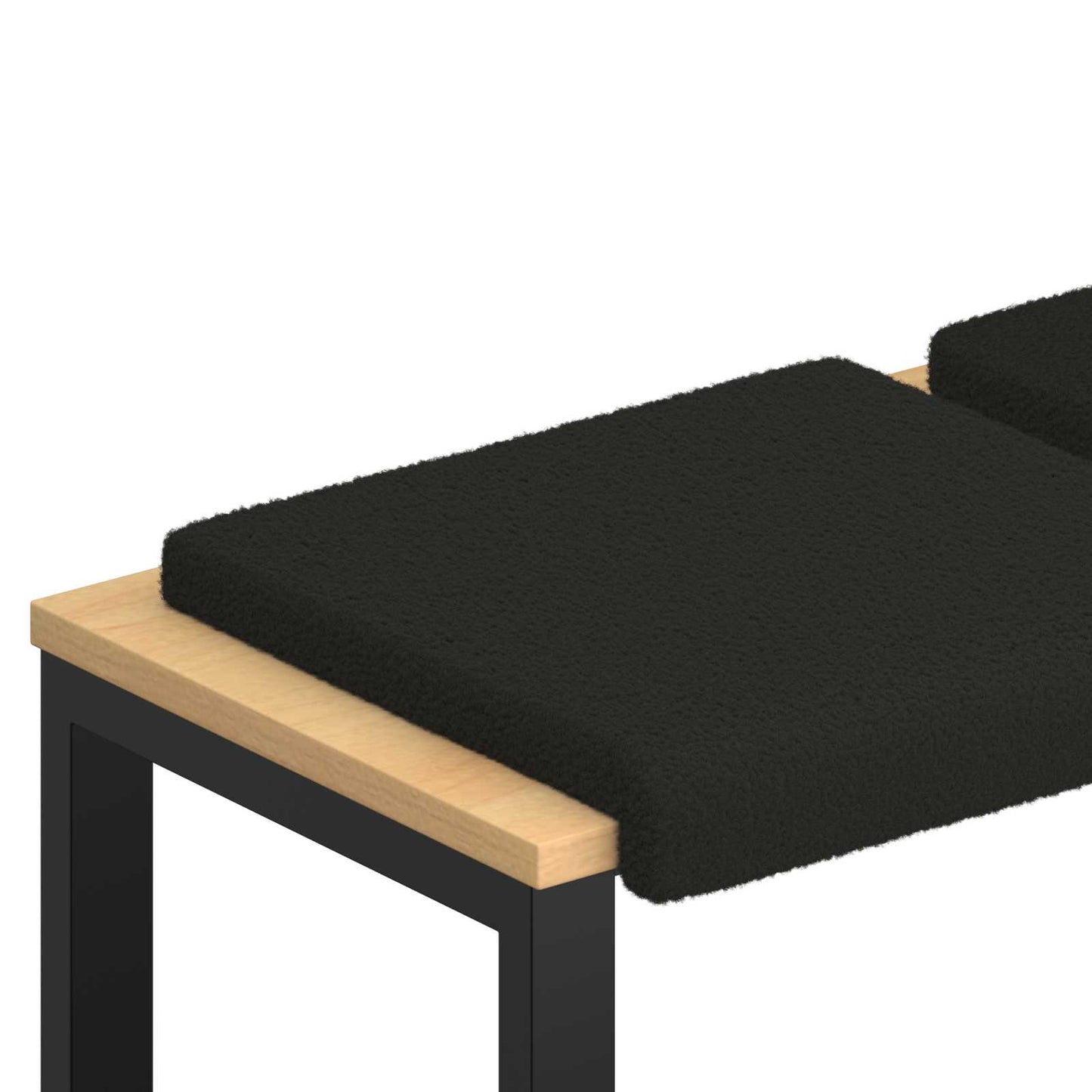 Padpárna 2 db Sherpa szövet Fekete Méret: 35 cm mély
