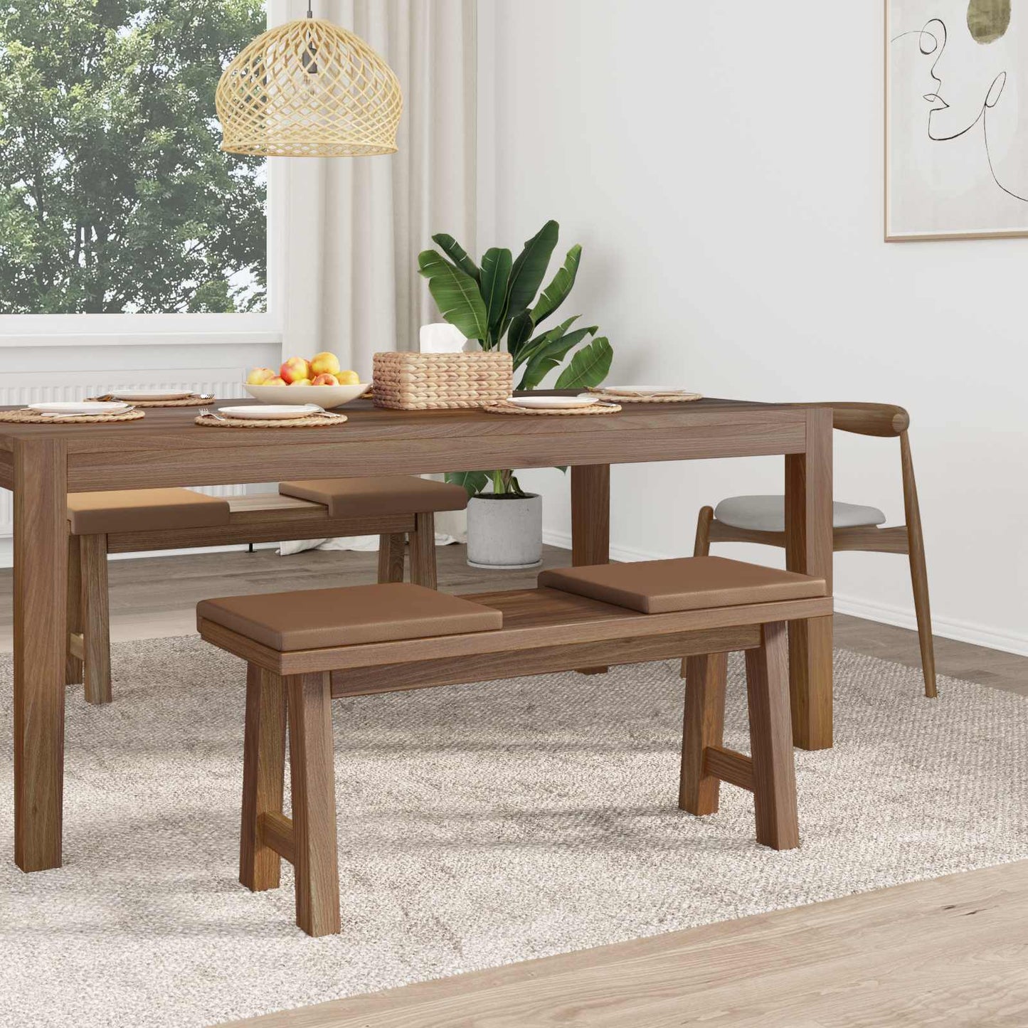 Padpárna 4 db Műbőr Cappuccino Méret: 35 cm mély