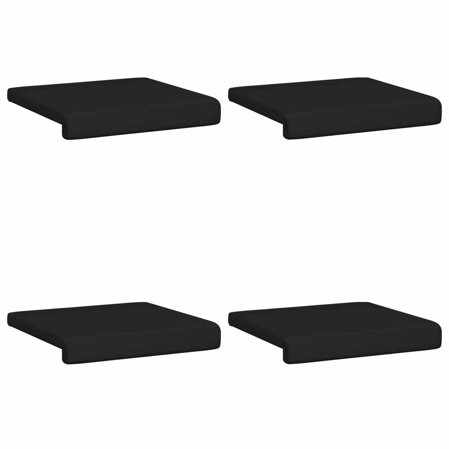 Padpárna 4 db Műbőr Fekete Méret: 35 cm mély