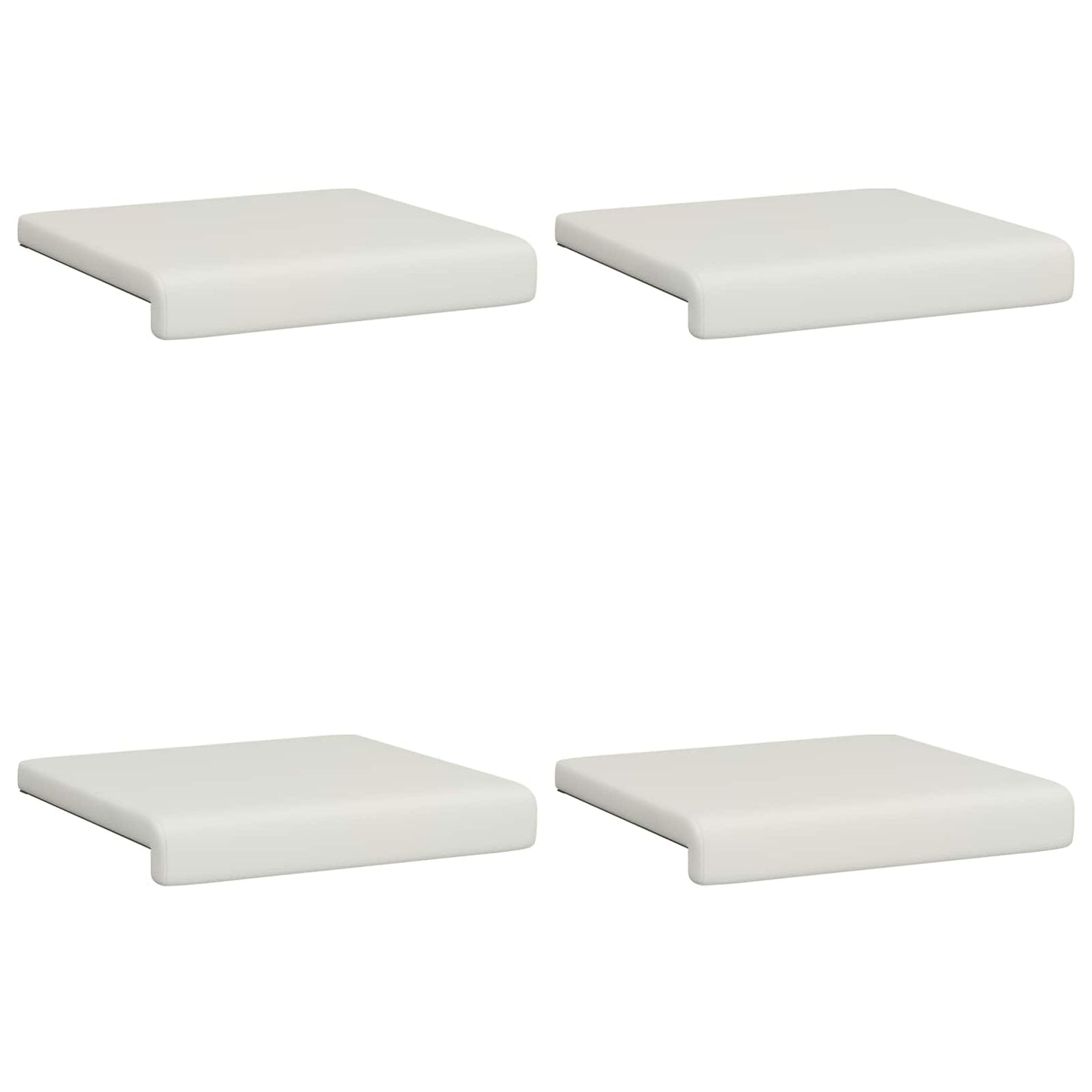 Padpárna 4 db Műbőr Fehér Méret: 35 cm mély