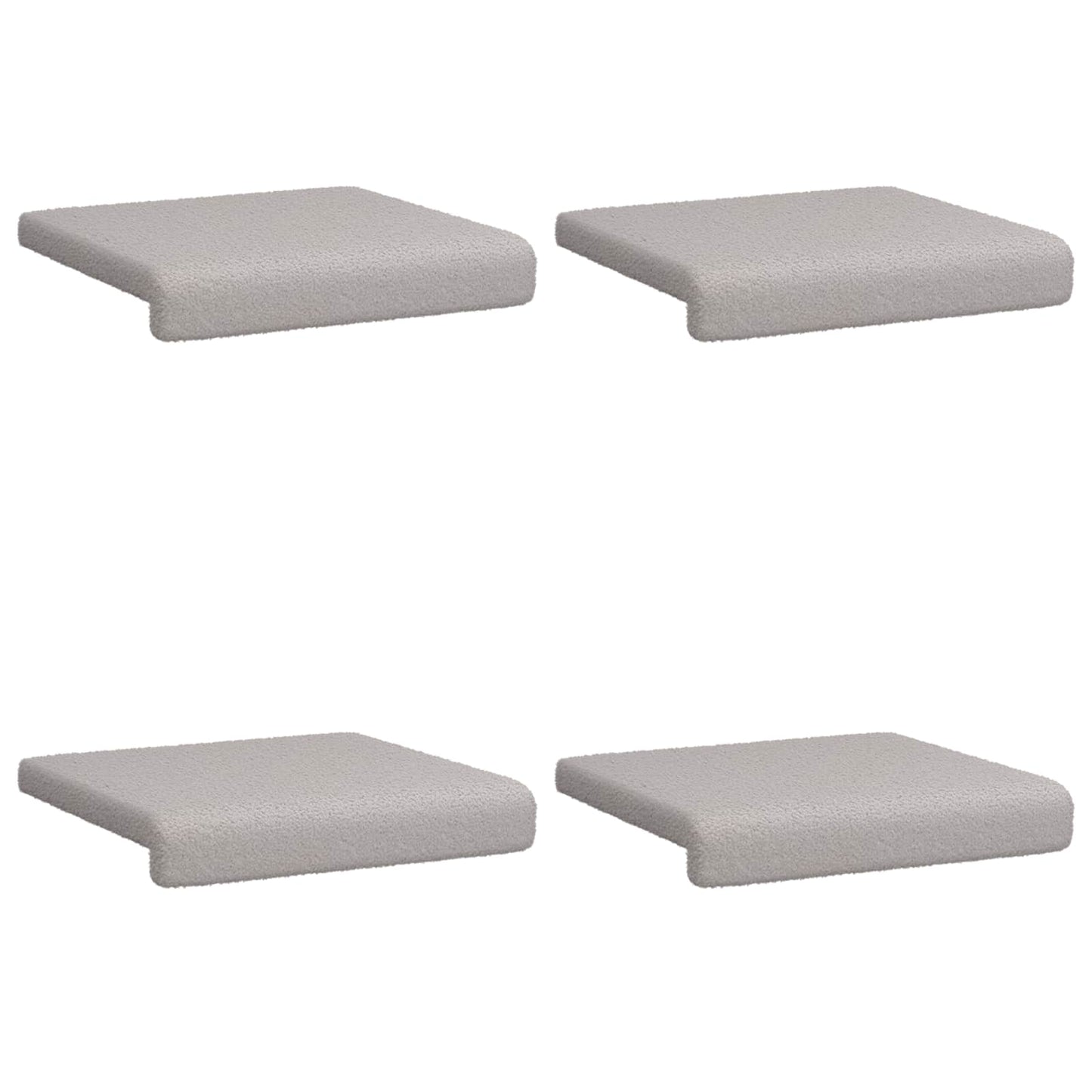 Padpárna 4 db Sherpa szövet Világosszürke Méret: 35 cm mély