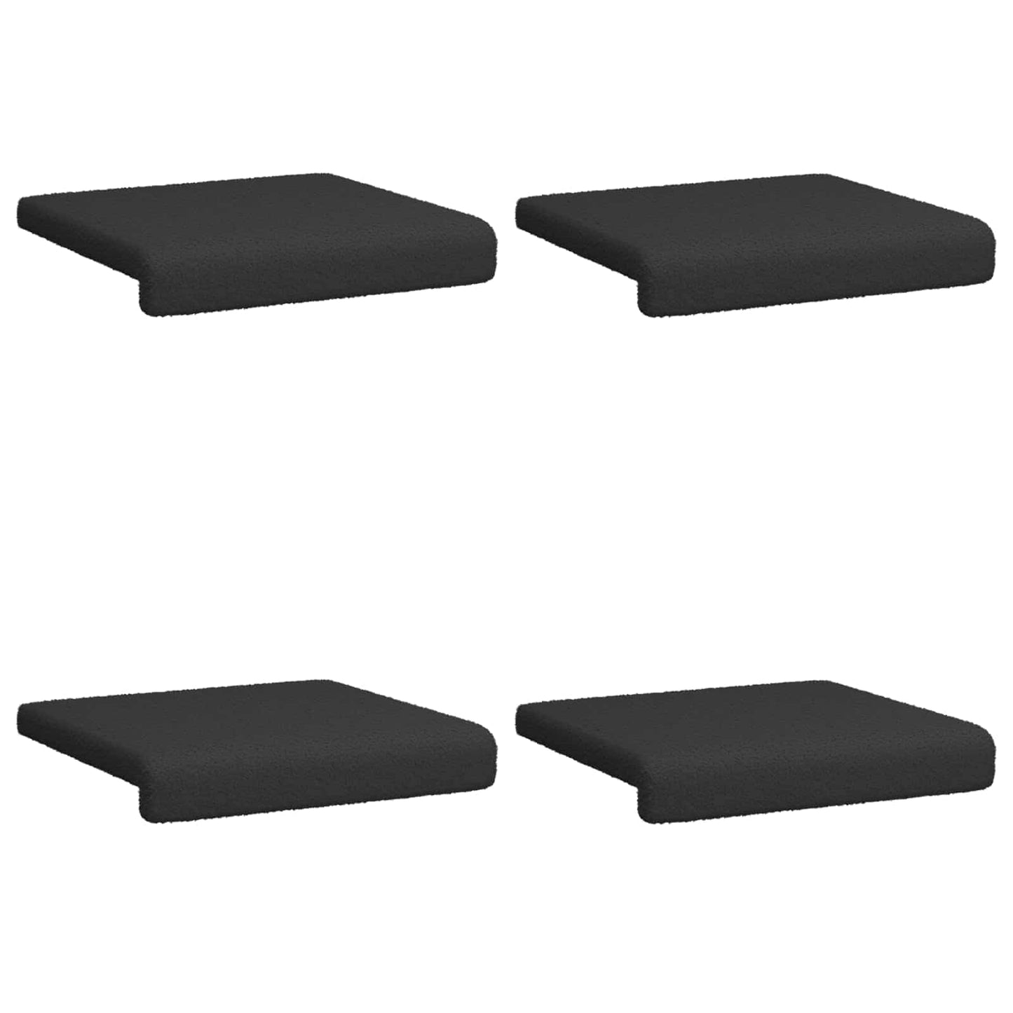 Padpárna 4 db Sherpa szövet Fekete Méret: 35 cm mély