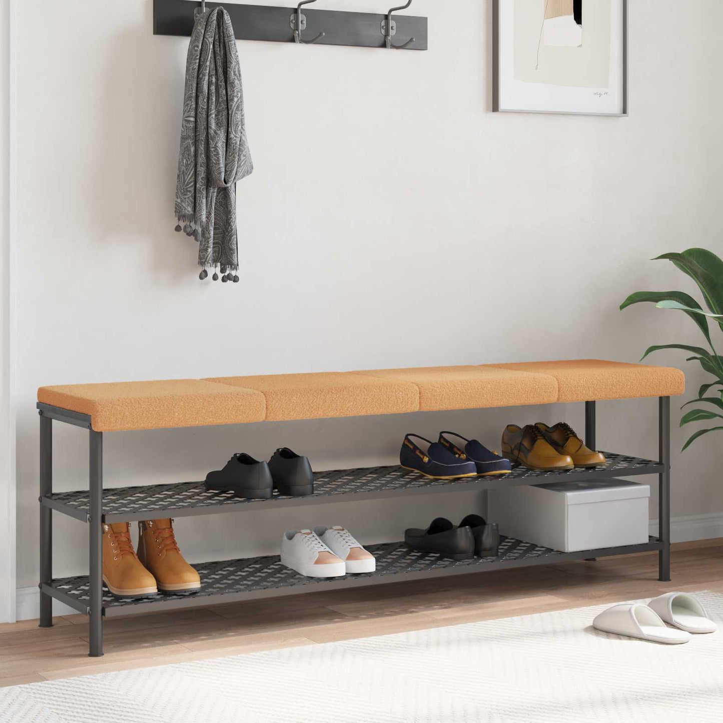 Padpárna 4 db Sherpa szövet Bézs Méret: 35 cm mély