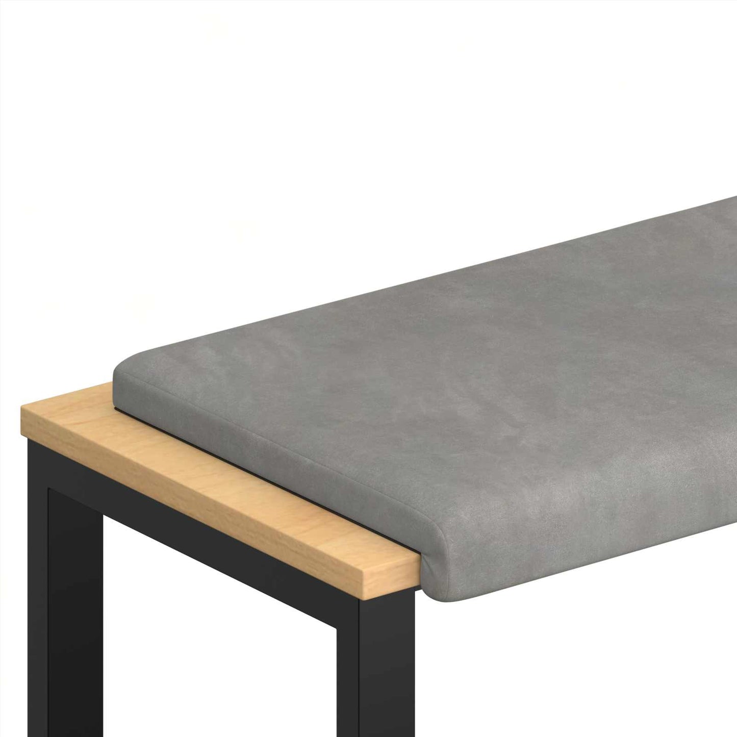 Padpárna Bársony Világosszürke Méret: 35 cm mély