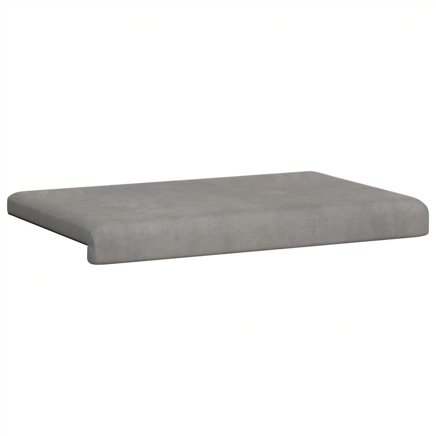 Padpárna Bársony Világosszürke Méret: 35 cm mély