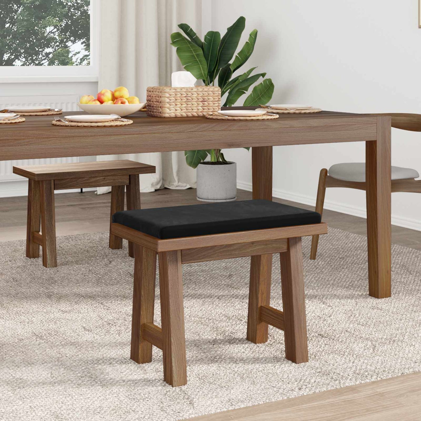 Padpárna Bársony Fekete Méret: 35 cm mély