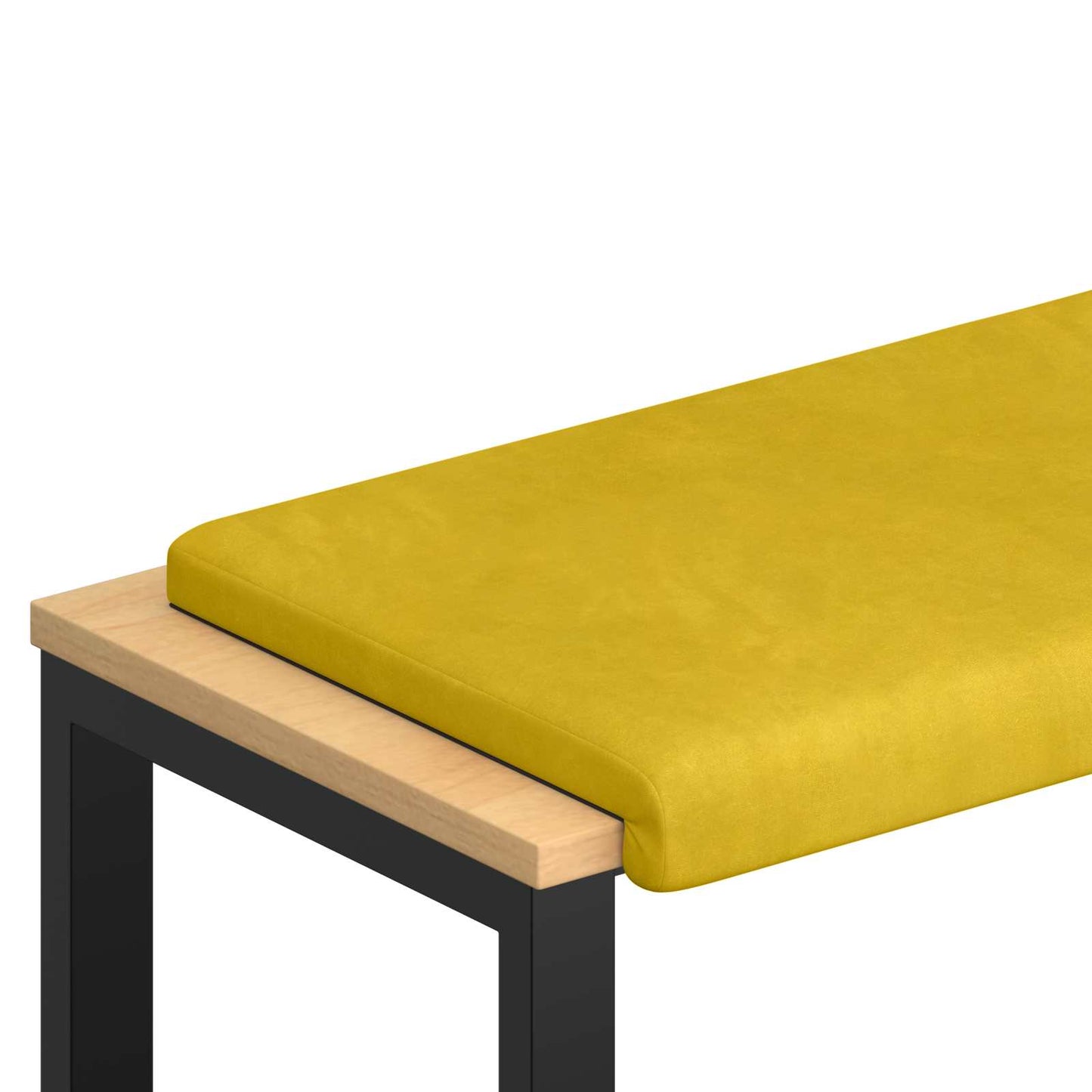 Padpárna Bársony Sárga Méret: 35 cm mély