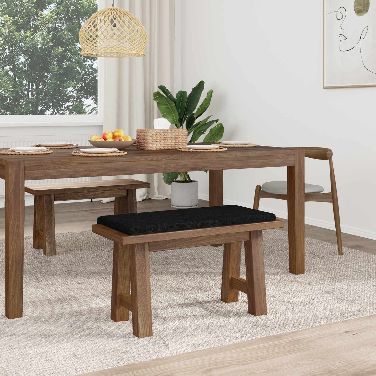 Padpárna Szövet Fekete Méret: 35 cm mély