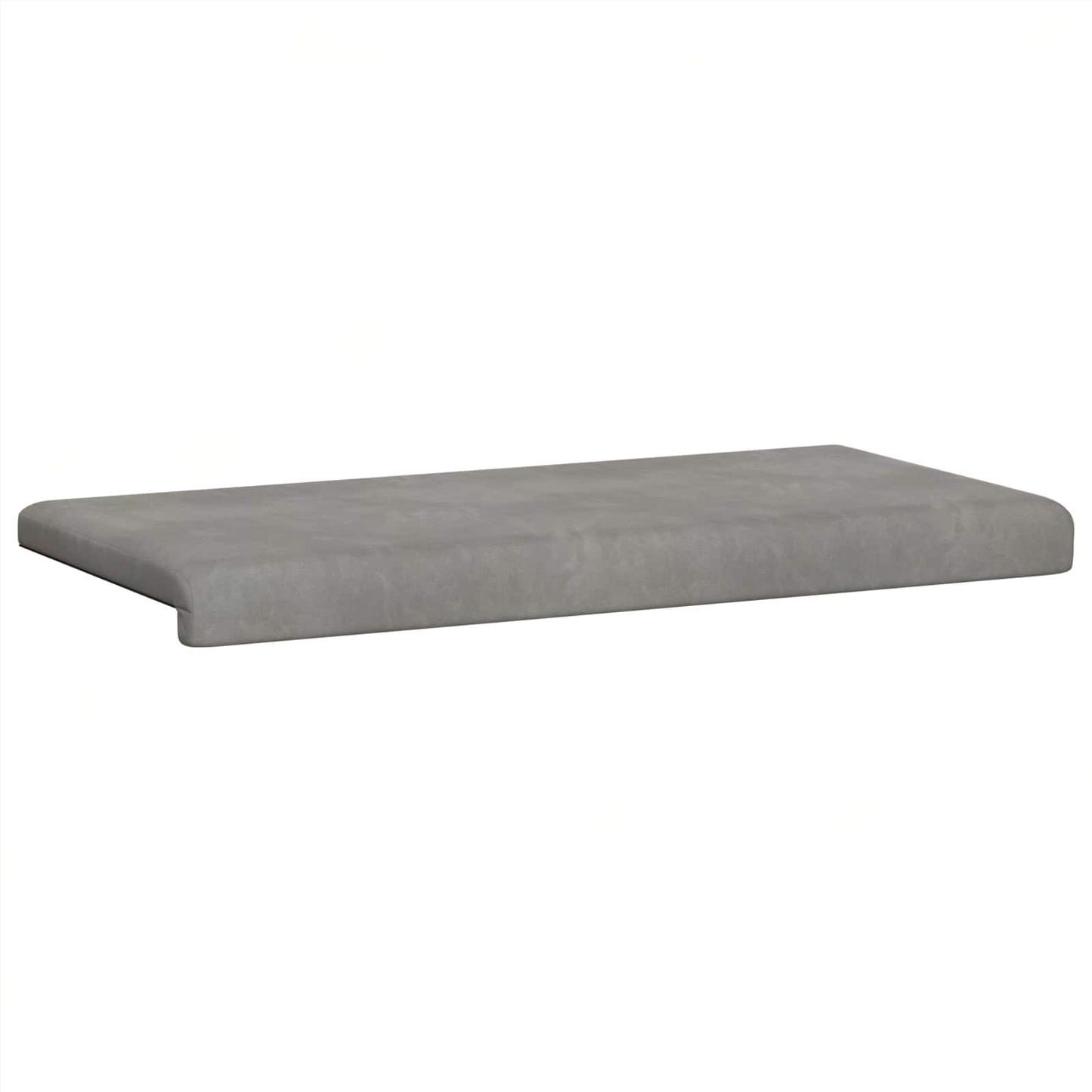 Padpárna Bársony Világosszürke Méret: 35 cm mély