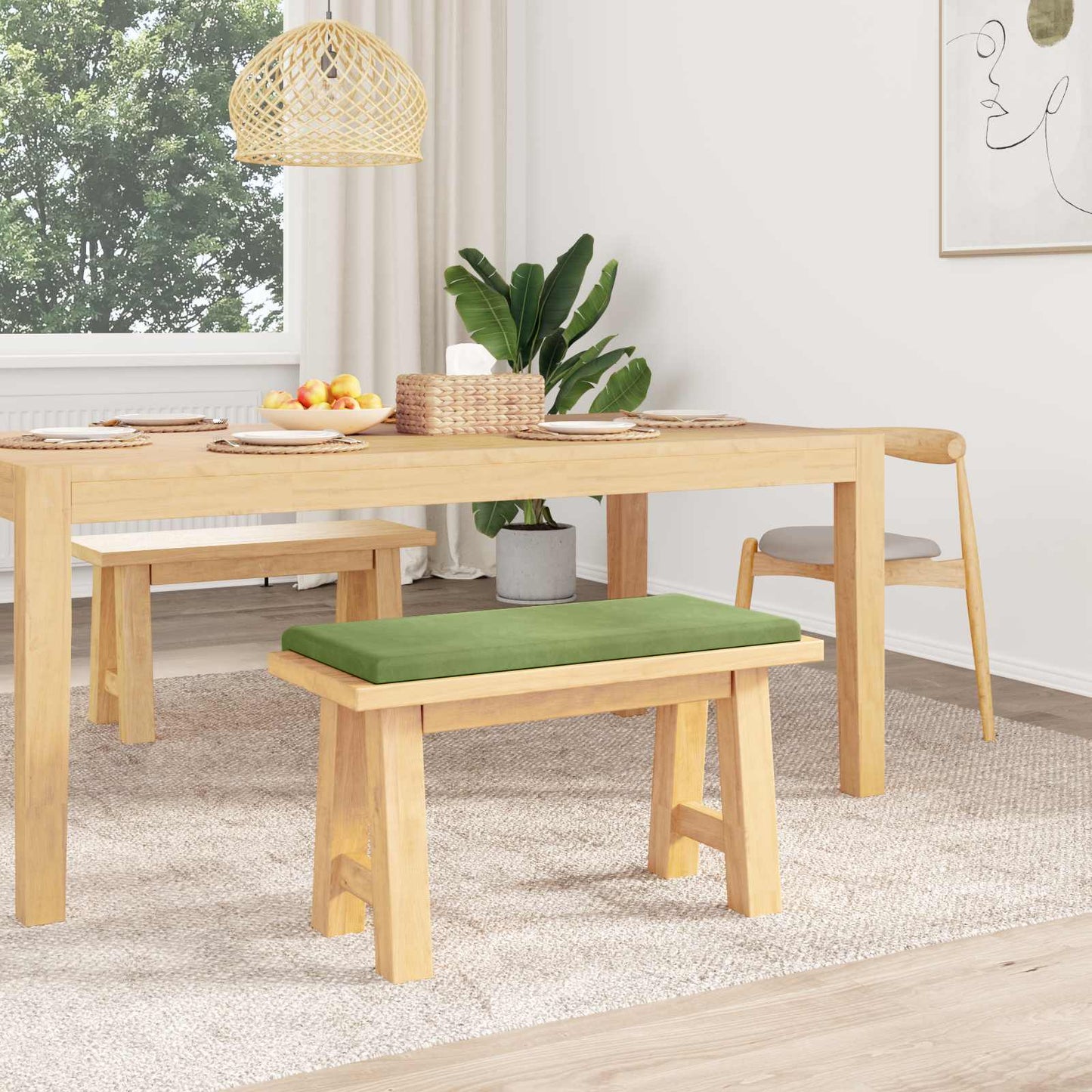 Padpárna Bársony Világos zöld Méret: 35 cm mély