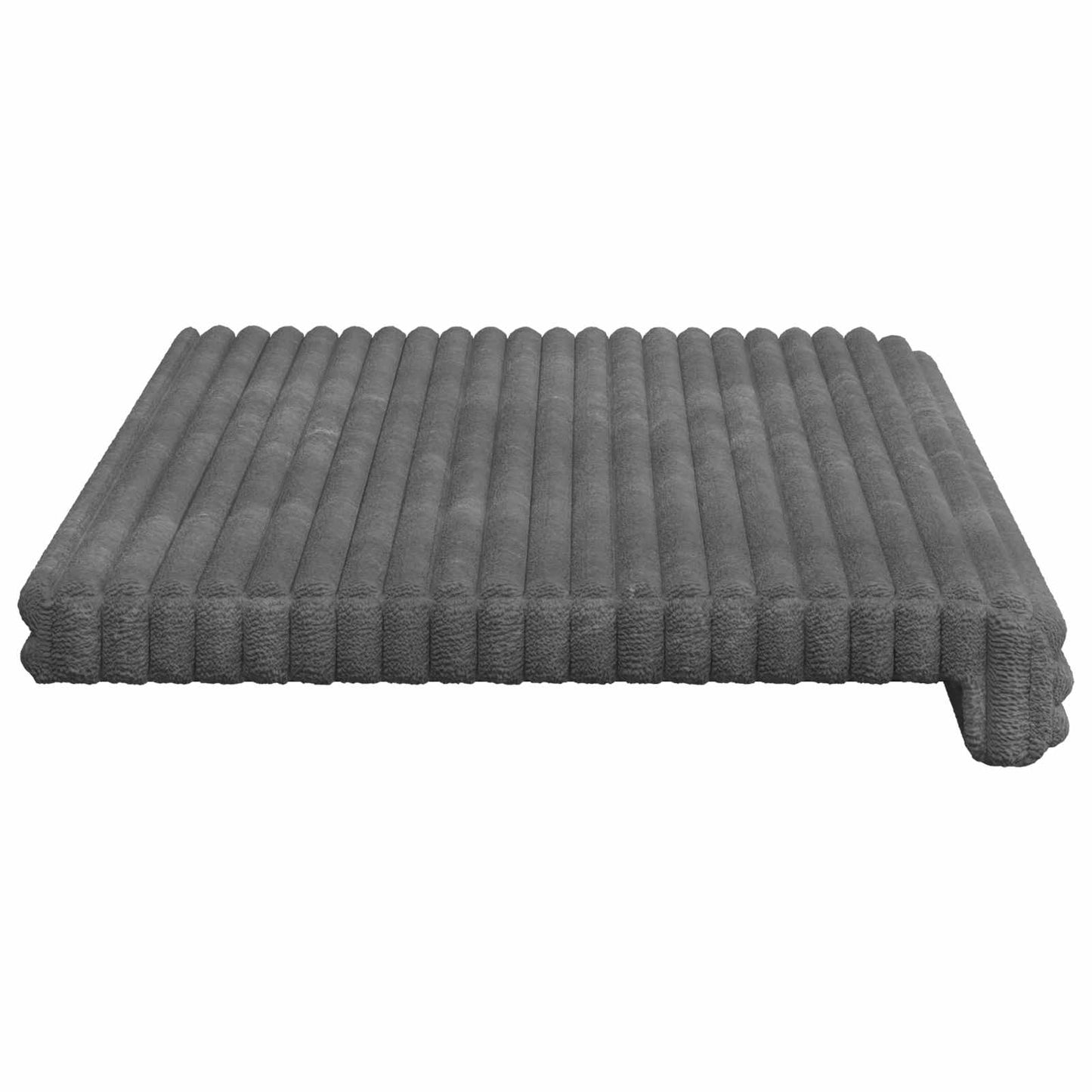 Padpárna Plüss kordbársony Világosszürke Méret: 35 cm mély