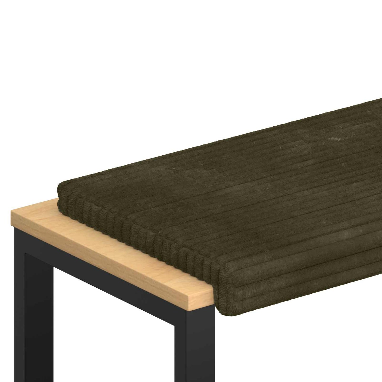 Padpárna Plüss kordbársony Zöld Méret: 35 cm mély