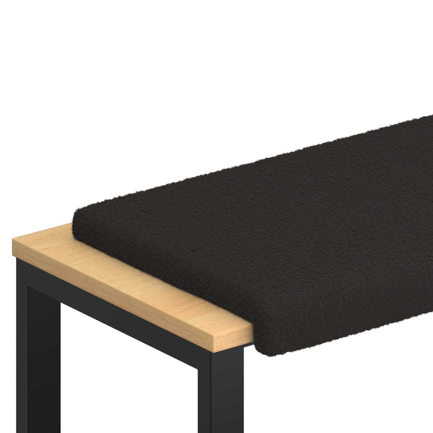Padpárna Sherpa szövet Fekete Méret: 35 cm mély