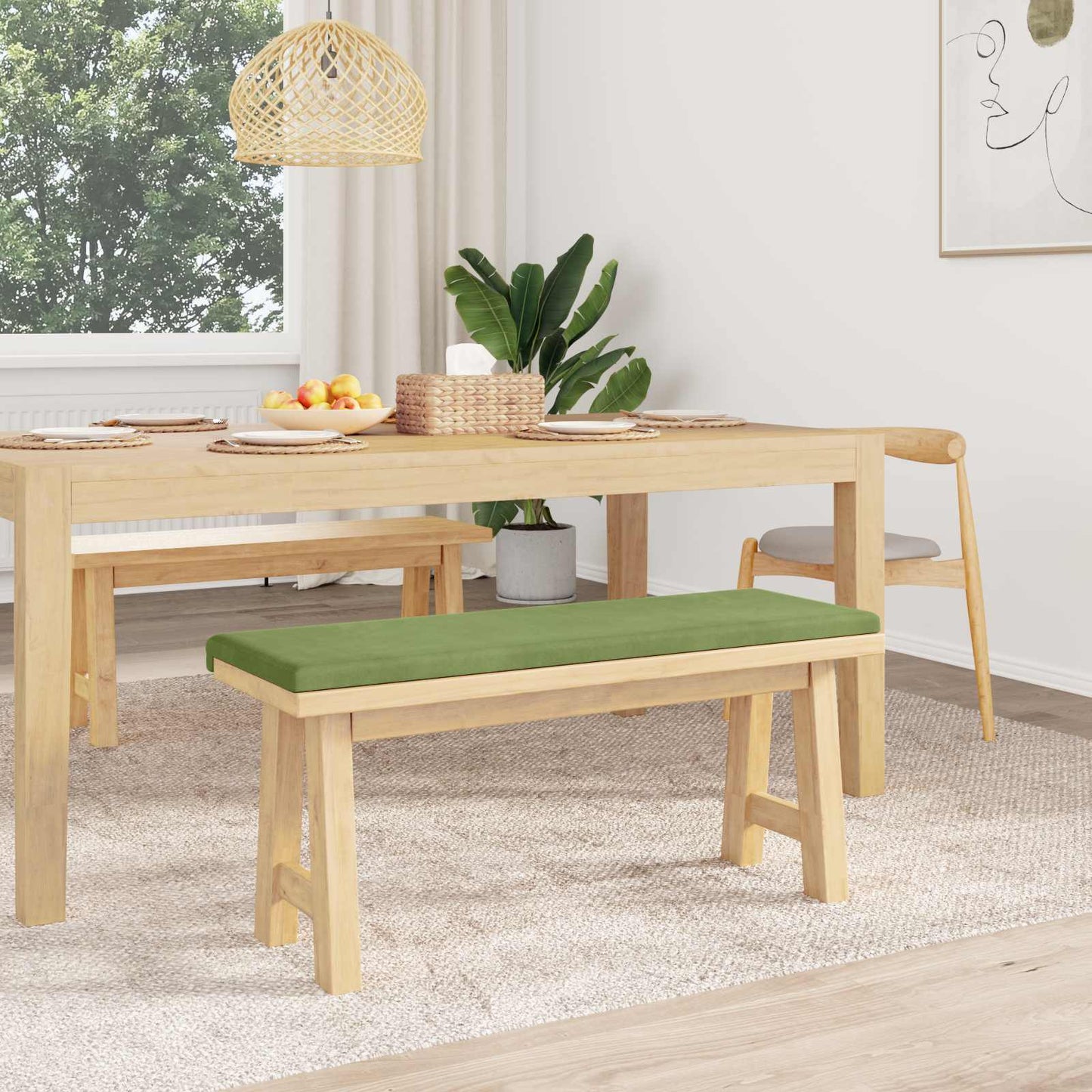 Padpárna Bársony Világos zöld Méret: 35 cm mély