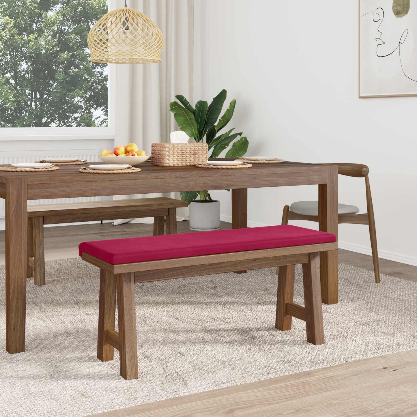 Padpárna Bársony Bordó Méret: 35 cm mély