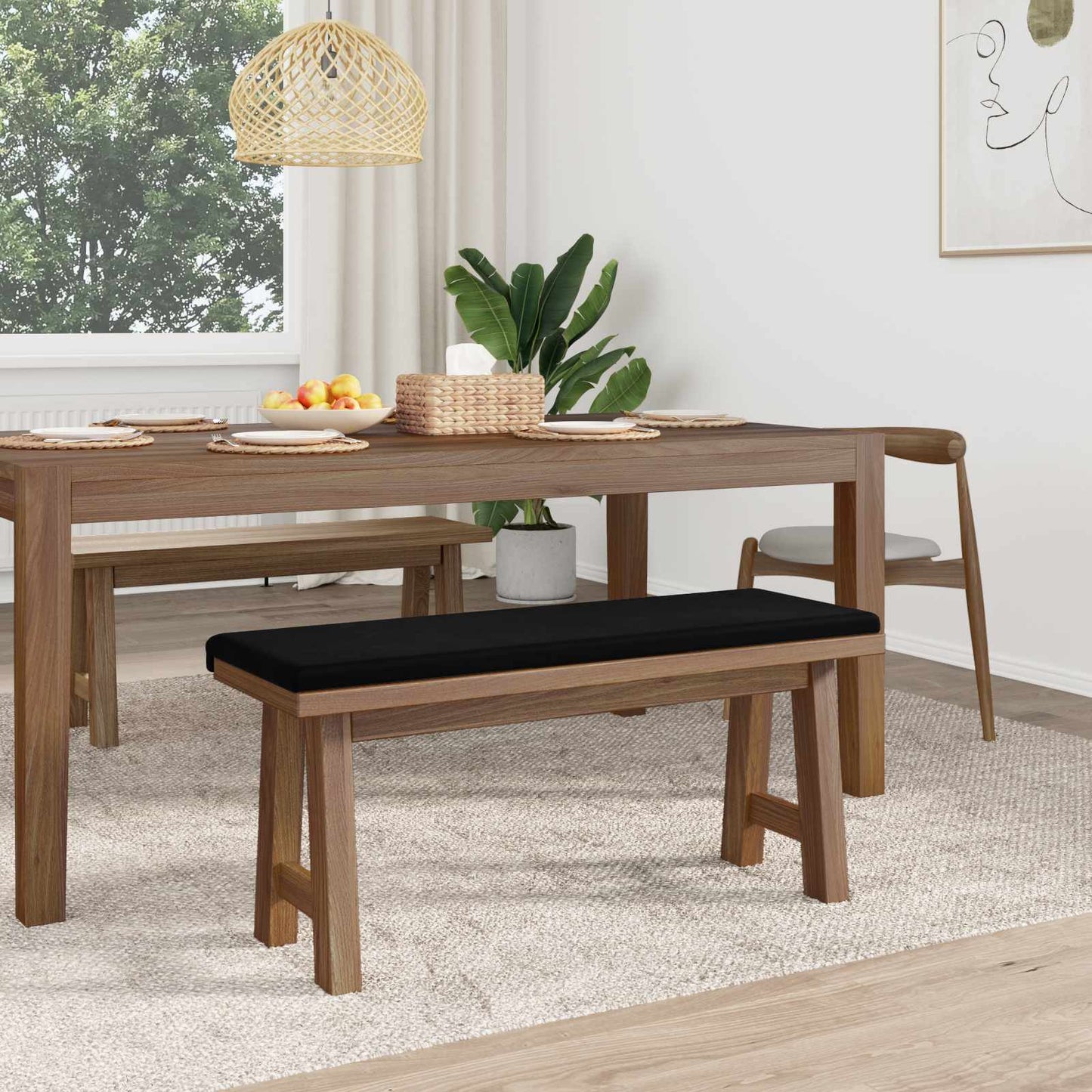 Padpárna Bársony Fekete Méret: 35 cm mély