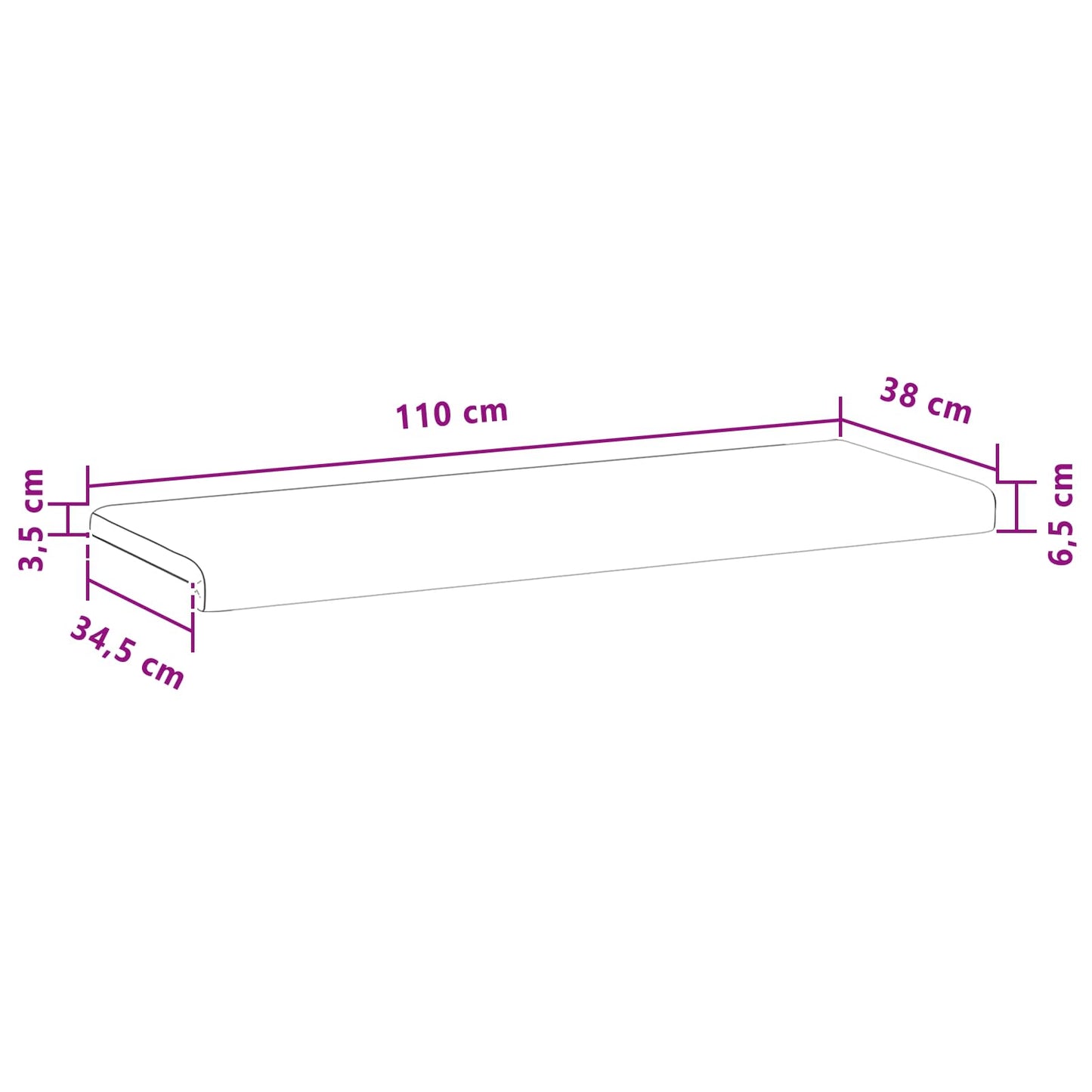 Padpárna Bársony Türkiz Méret: 35 cm mély