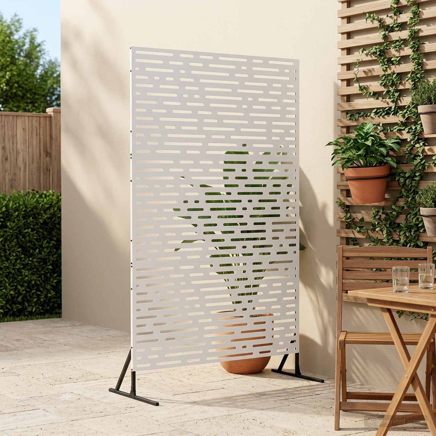 Magánszféra Képernyő 100 x 50 x 180 cm Acél Fehér