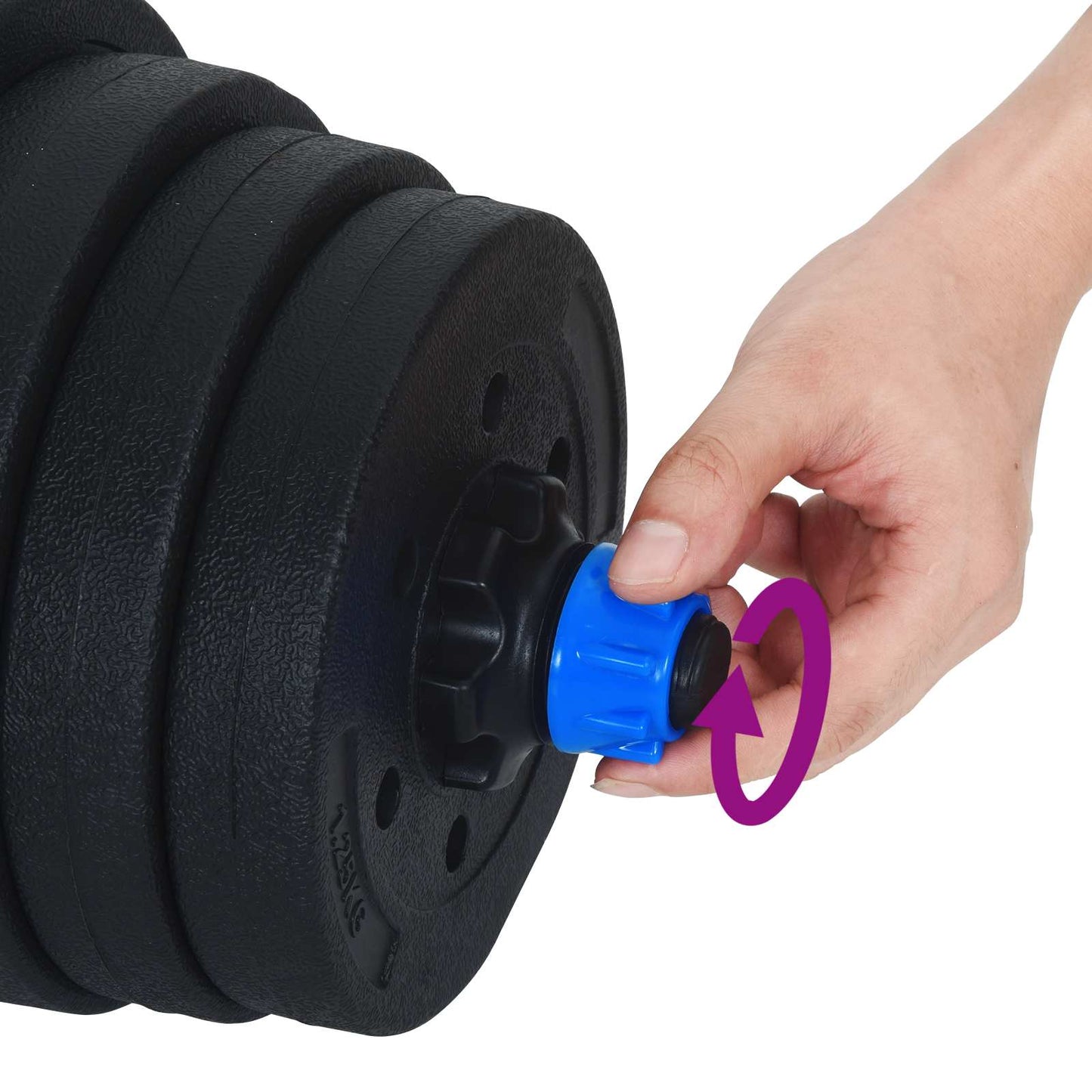 4 az 1-ben Súlyzó Készlet 40kg Fekete és Kék