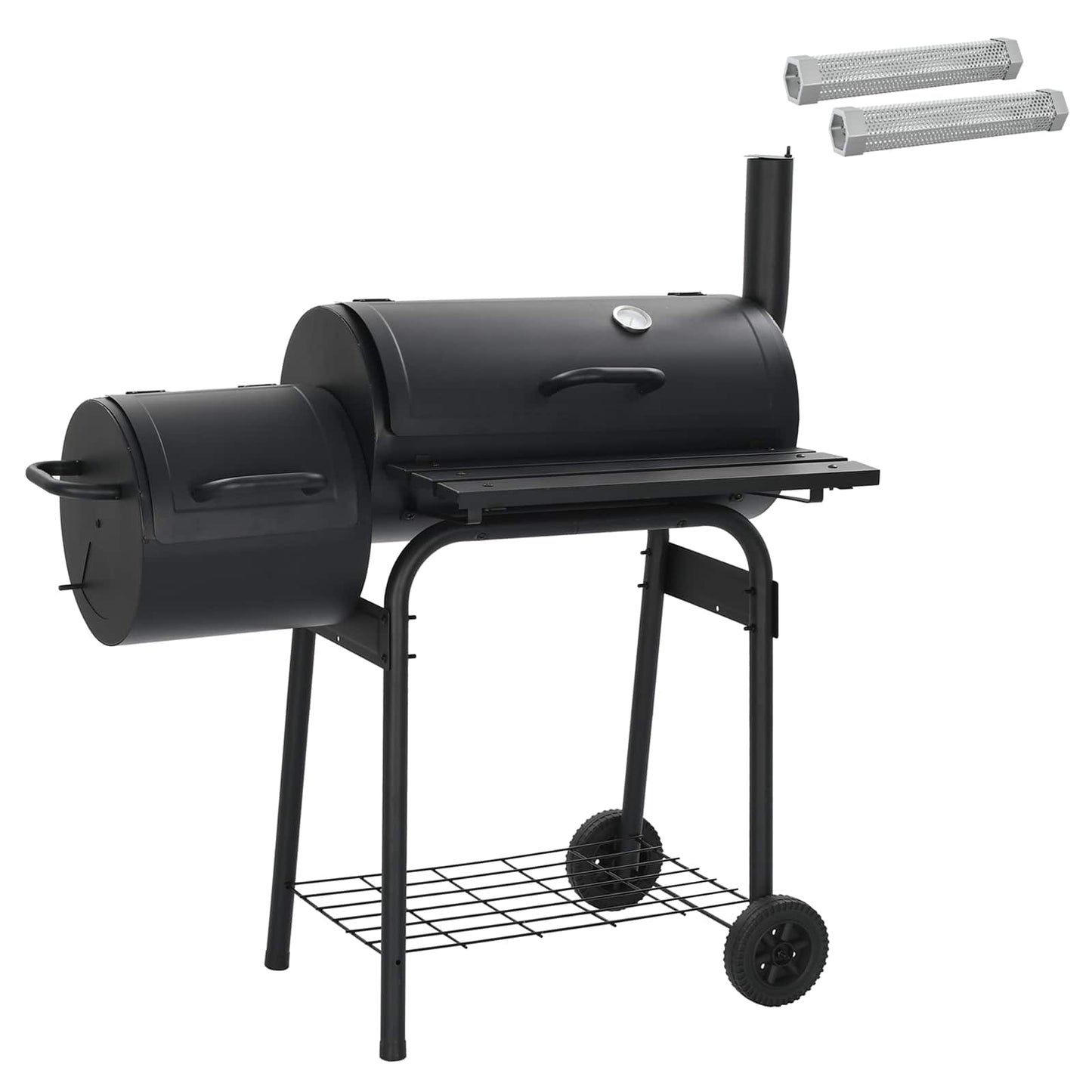 Kültéri grill 103 x 60 x 113 cm Acél Fekete