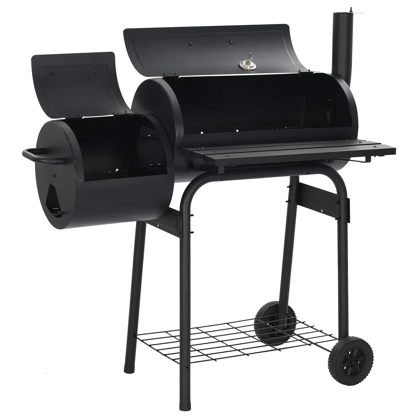 Kültéri grill 103 x 60 x 113 cm Acél Fekete