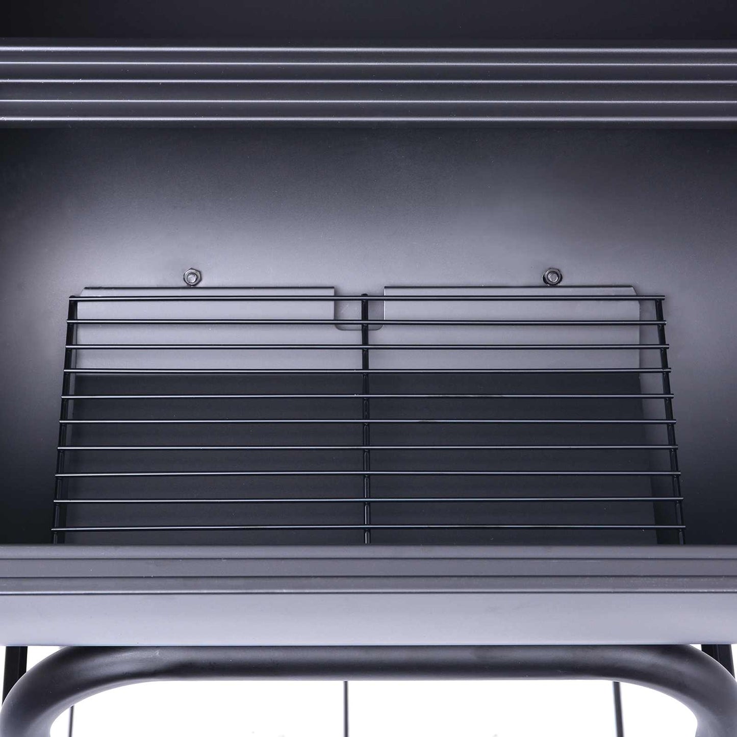 Fak grill 75 x 48 x 120 cm Ezüst Porszórt acél és műanyag